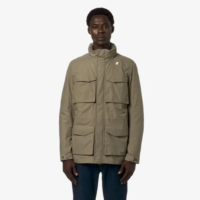 k-way-manphy-warm-ottoman-veste-milieu-homme-beige-taupe image 1