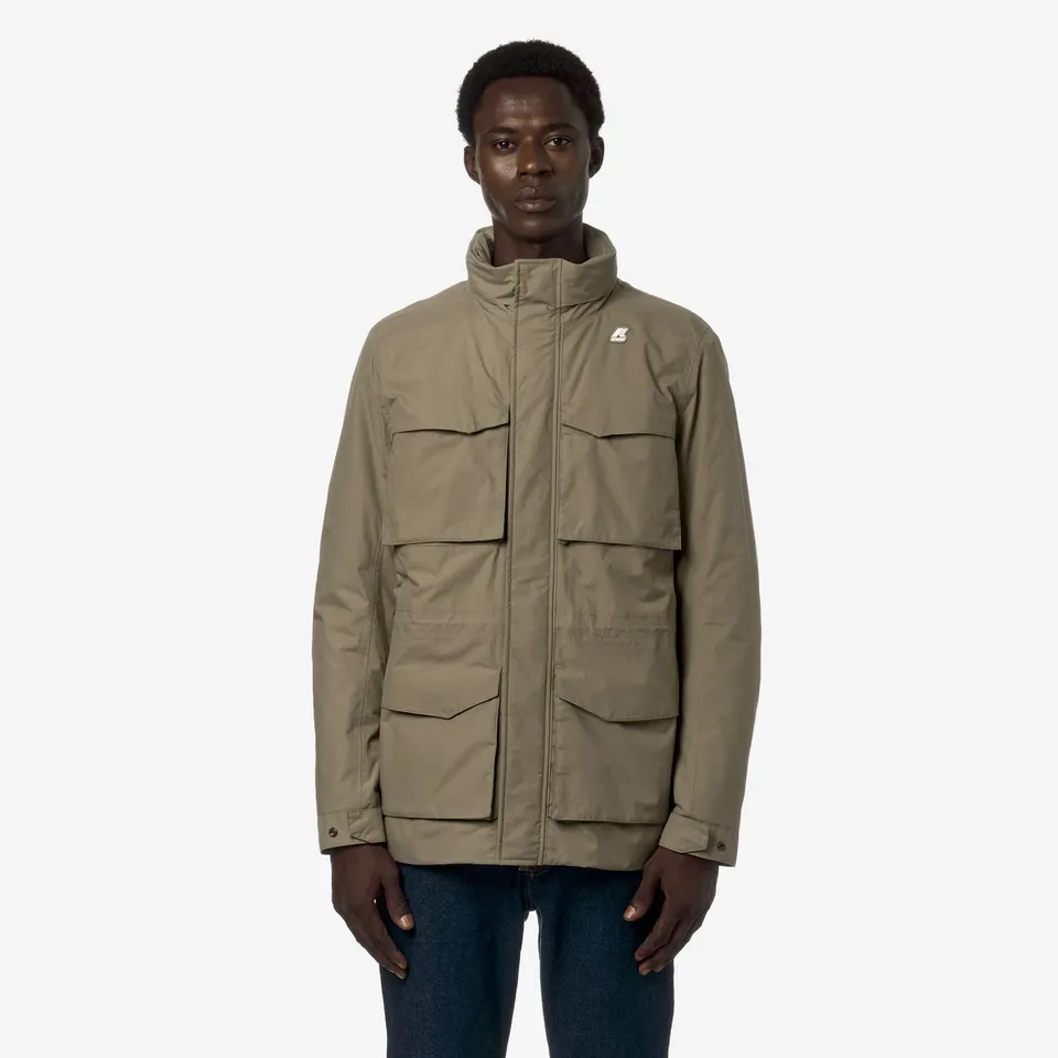 k-way-manphy-warm-ottoman-veste-milieu-homme-beige-taupe image 1