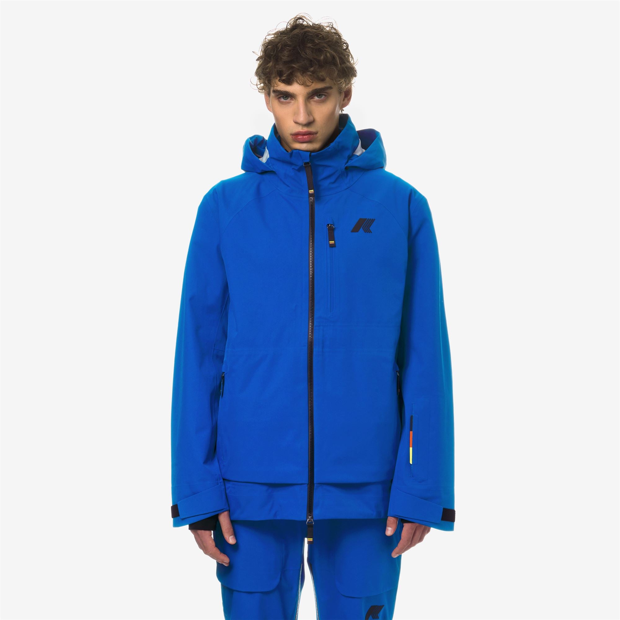 k-way-bozel-3-layers-shell-jacket-veste-homme-blue-royal-marine image 1