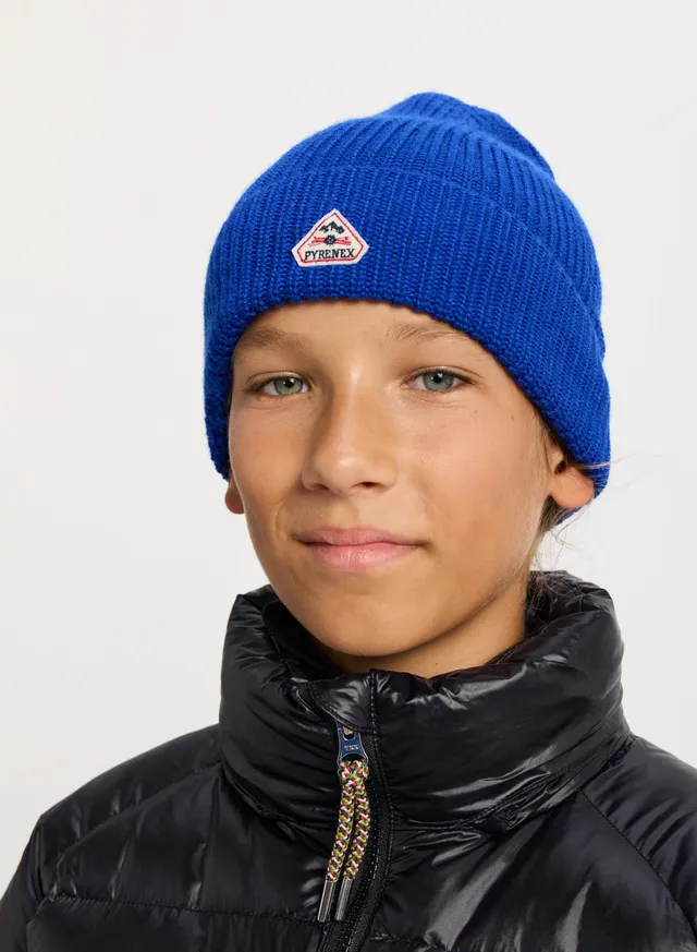 pyrenex-roki-bonnet-enfant-laine-bleu-lectrique image 1