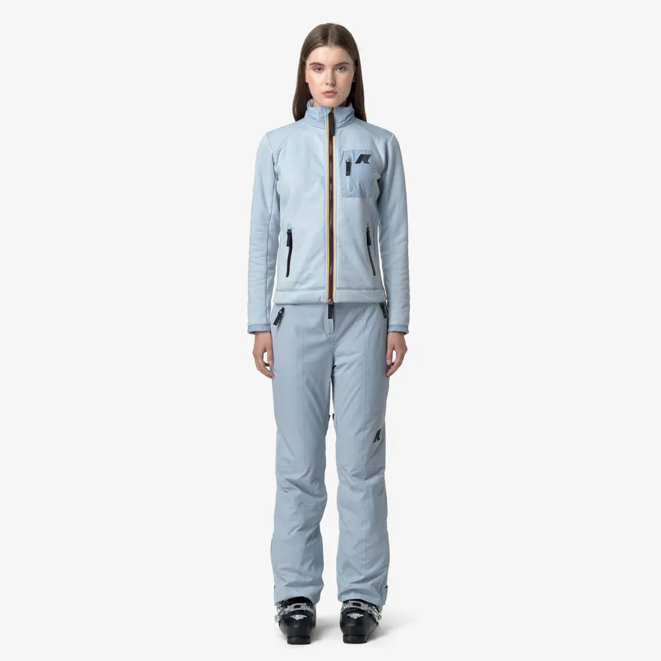 k-way-bonneval-microtwill-2l-pantalon-de-sport-femme-blue-avio image 1