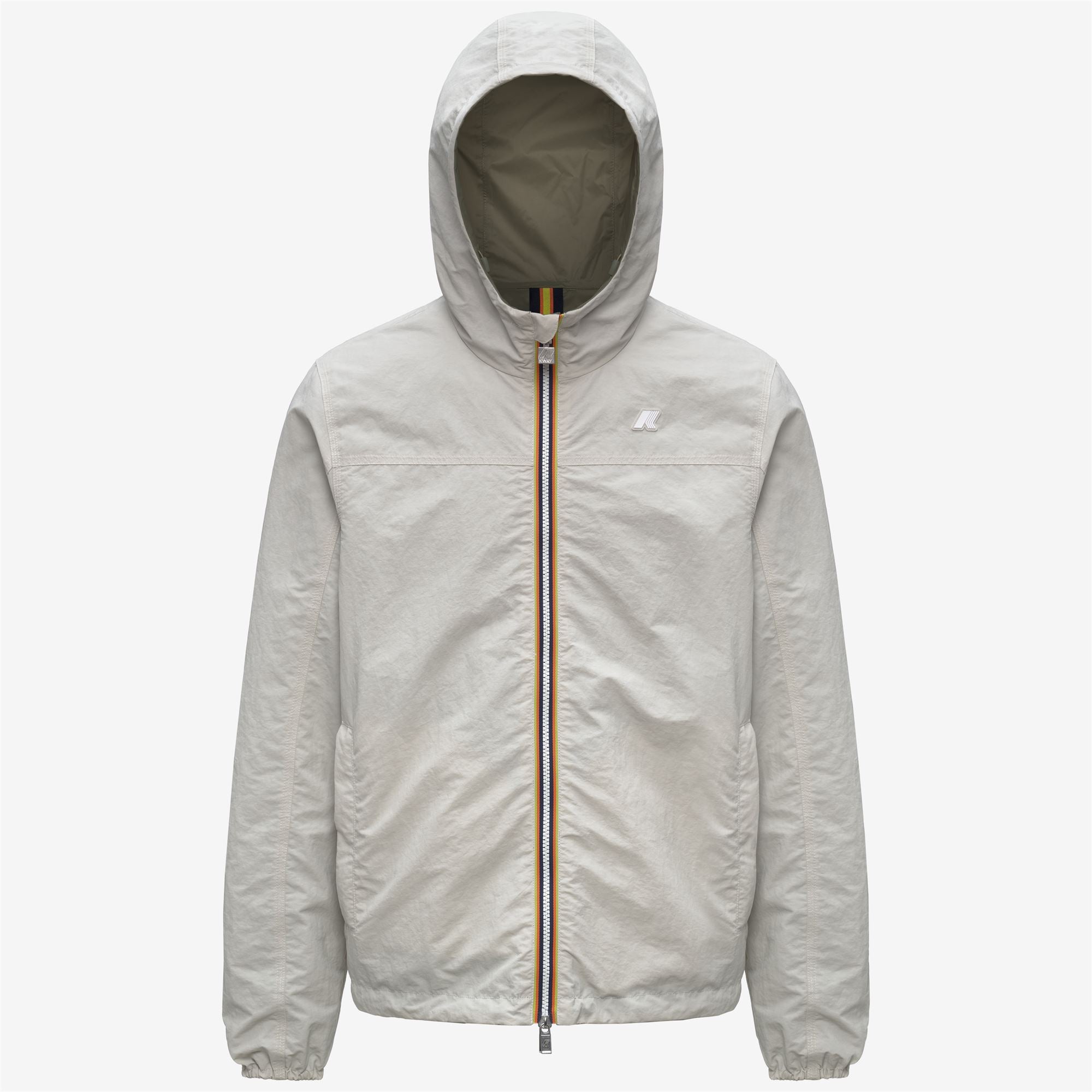 k-way-jake-cotton-double-veste-court-homme-r-versible-beige-lt-green-lichen image 5