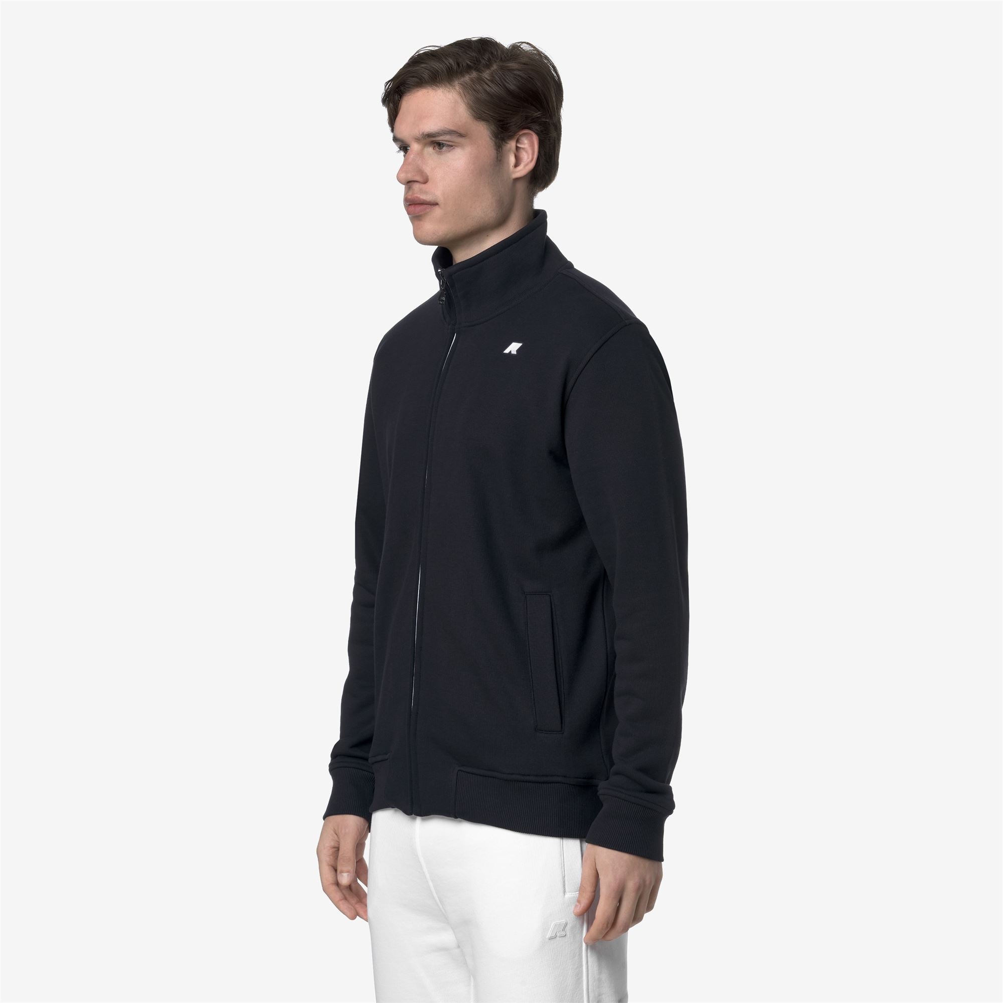 k-way-finn-french-terry-veste-polaire-homme-blue-depth image 2