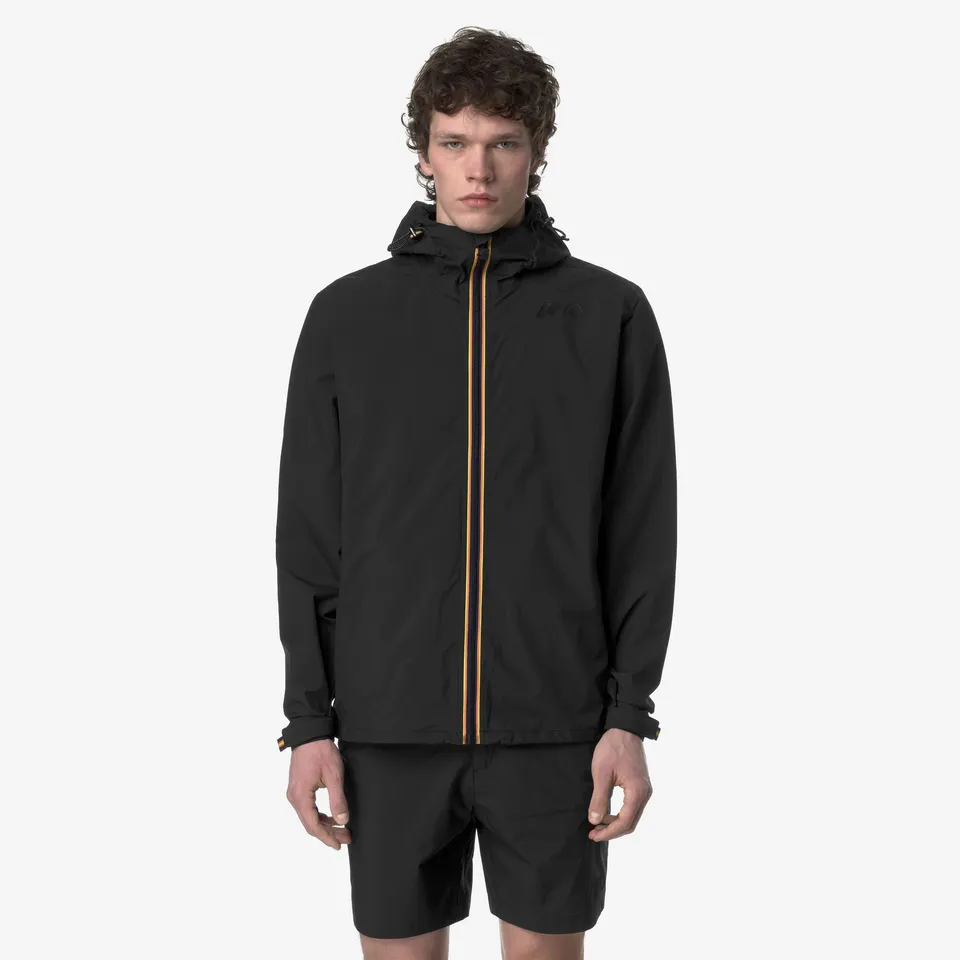 k-way-charmel-coral-gardeners-veste-capuche-imperm-able-unisexe-black-pure image 1