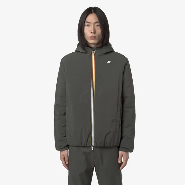 k-way-jack-plain-warm-veste-courte-homme-green-blackish image 1