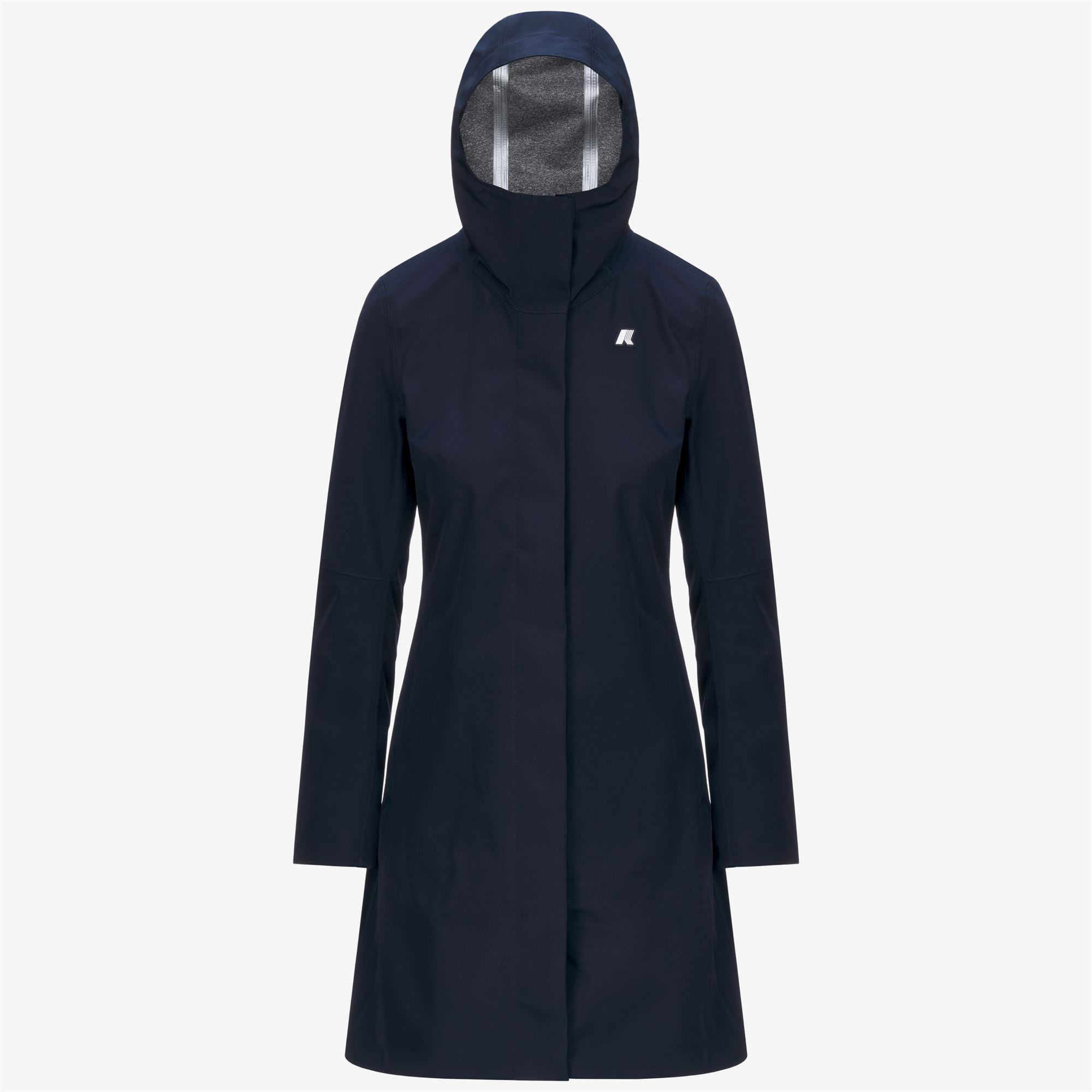 k-way-stephy-bonded-jersey-veste-3-4-femme-blue-depth image 5