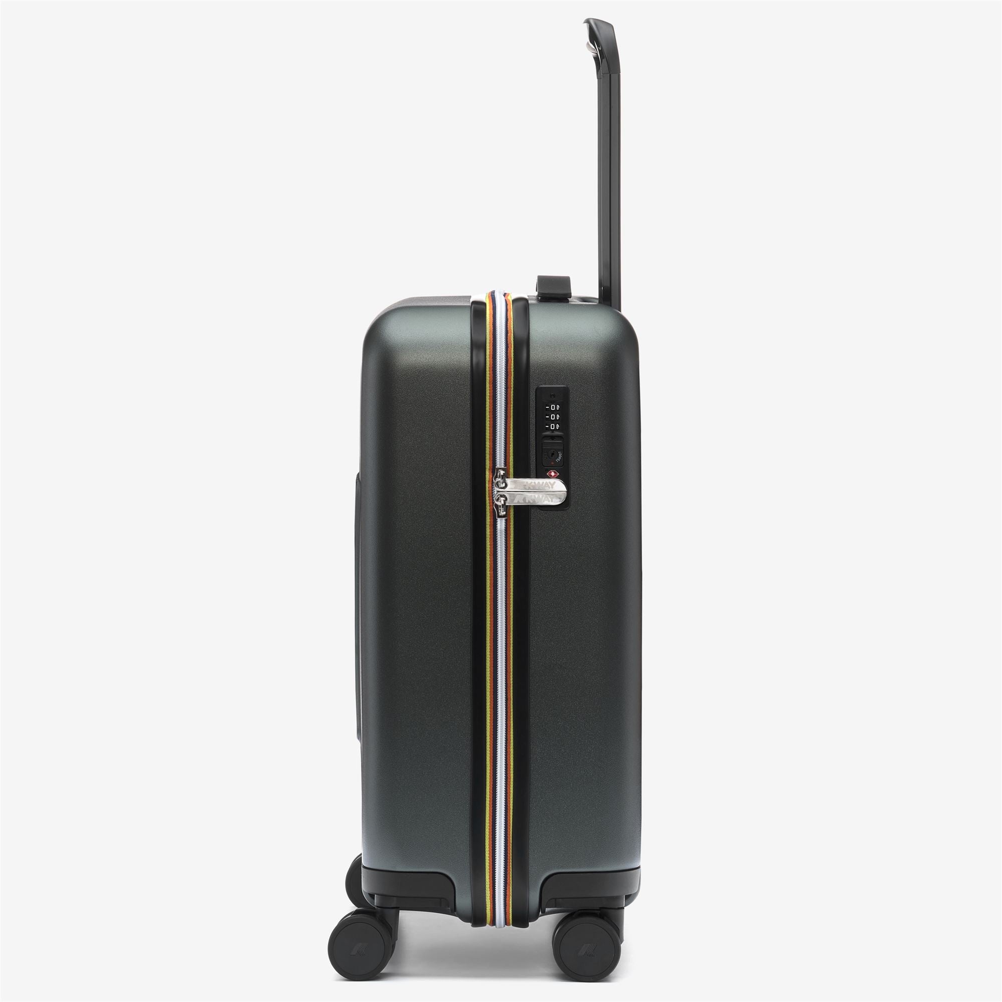 k-way-eudoxie-logo-valise-cabine-rigide-unisexe-green-blackish image 2