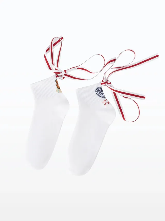 flotte-chaussettes-ruban-bisounours-coton-mixte image 1
