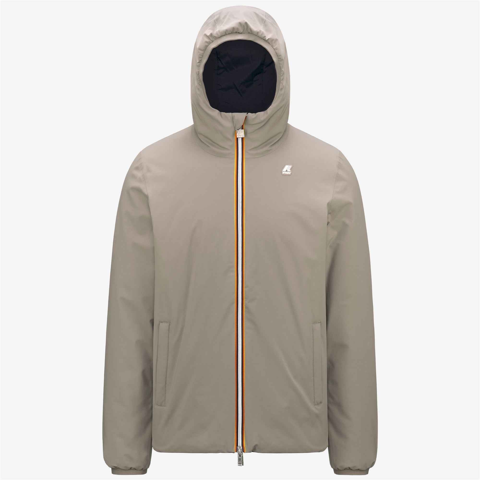k-way-jack-st-warm-double-veste-court-homme-beige-t-blue-d image 5
