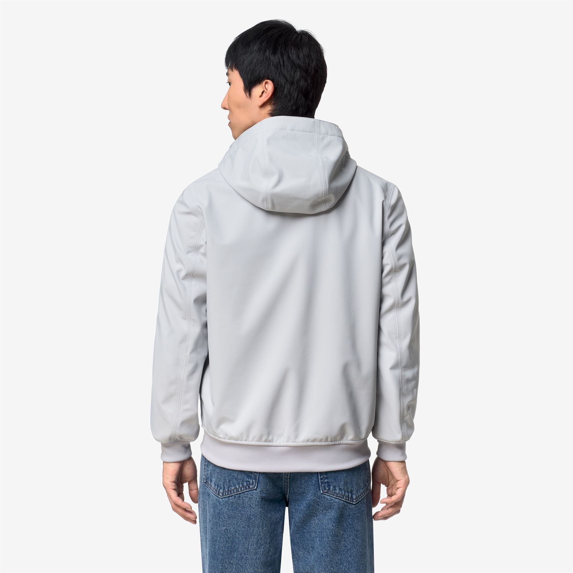 k-way-joachim-bonded-veste-courte-homme-grey-ash-blue-depth image 3