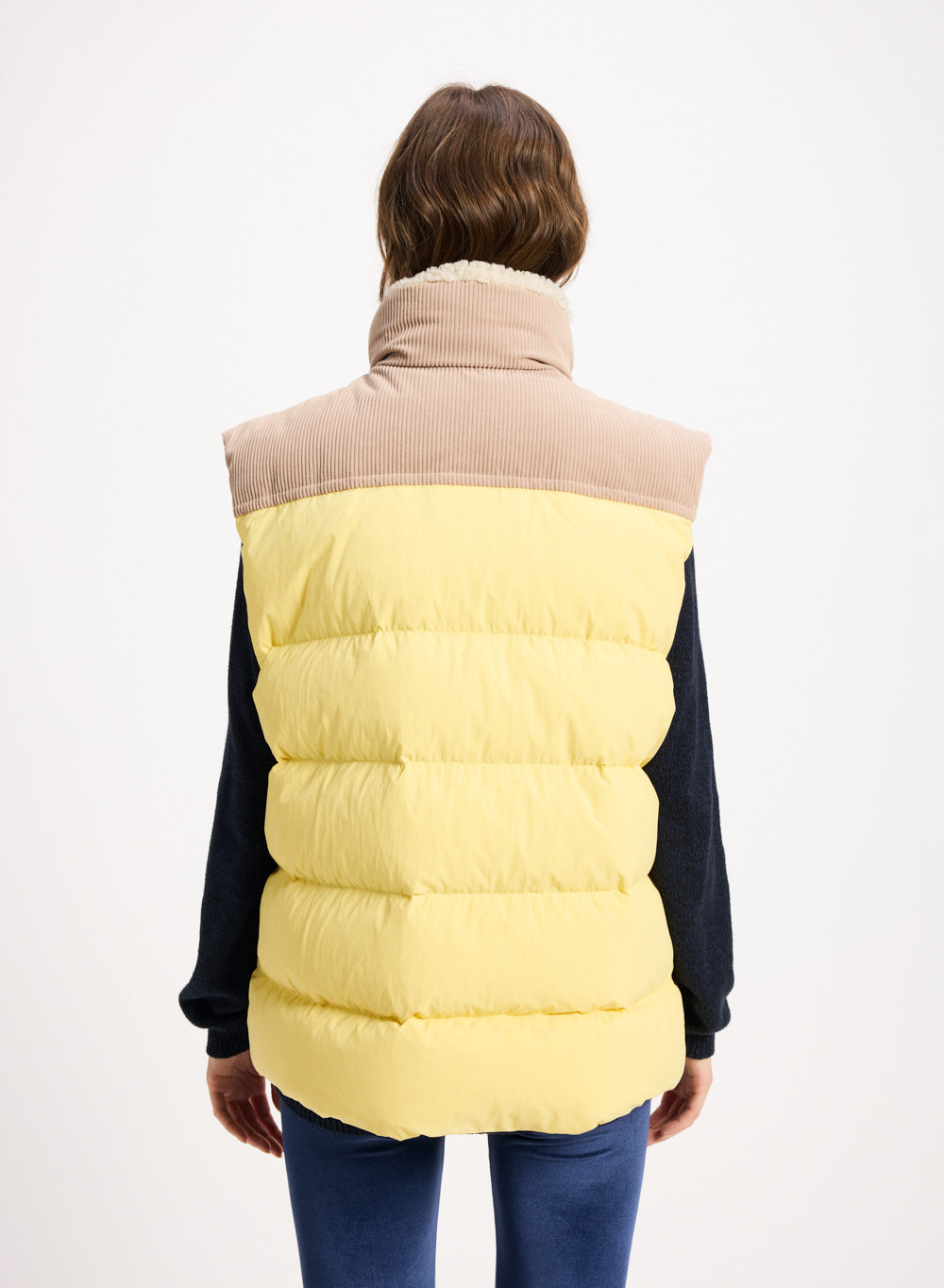pyrenex-retro-john-doudoune-sans-manches-jaune-pastel image 8