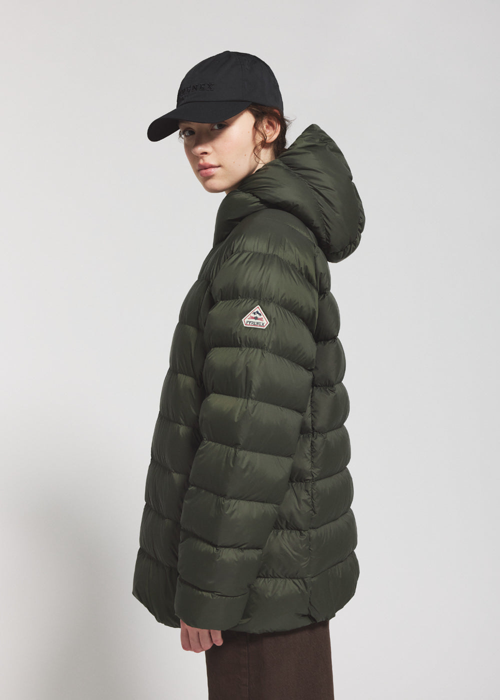 pyrenex-arial-doudoune-fine-capuche-homme-kaki-fonc image 5