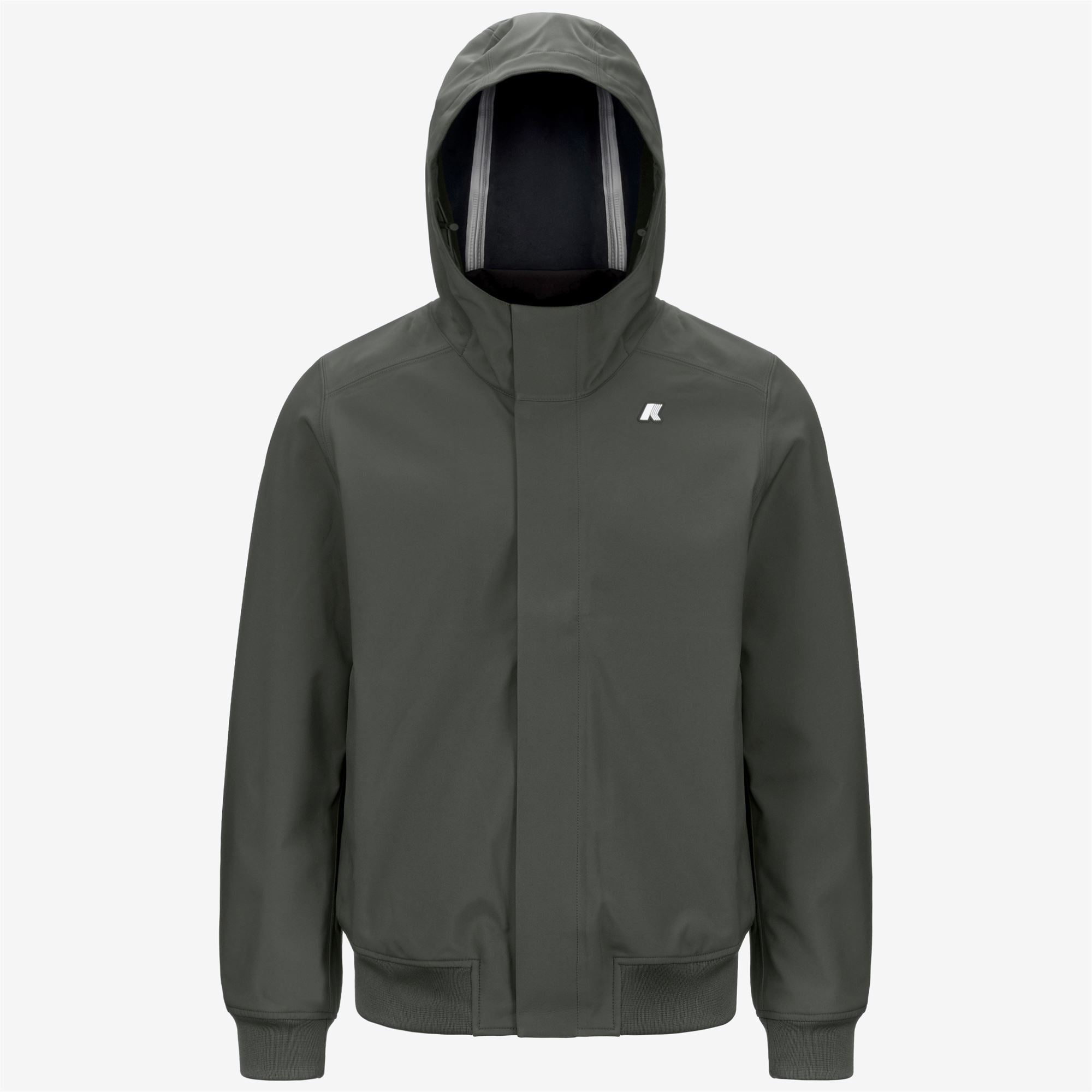 k-way-joachim-bonded-veste-courte-homme-green-blackish-blue-depth image 5