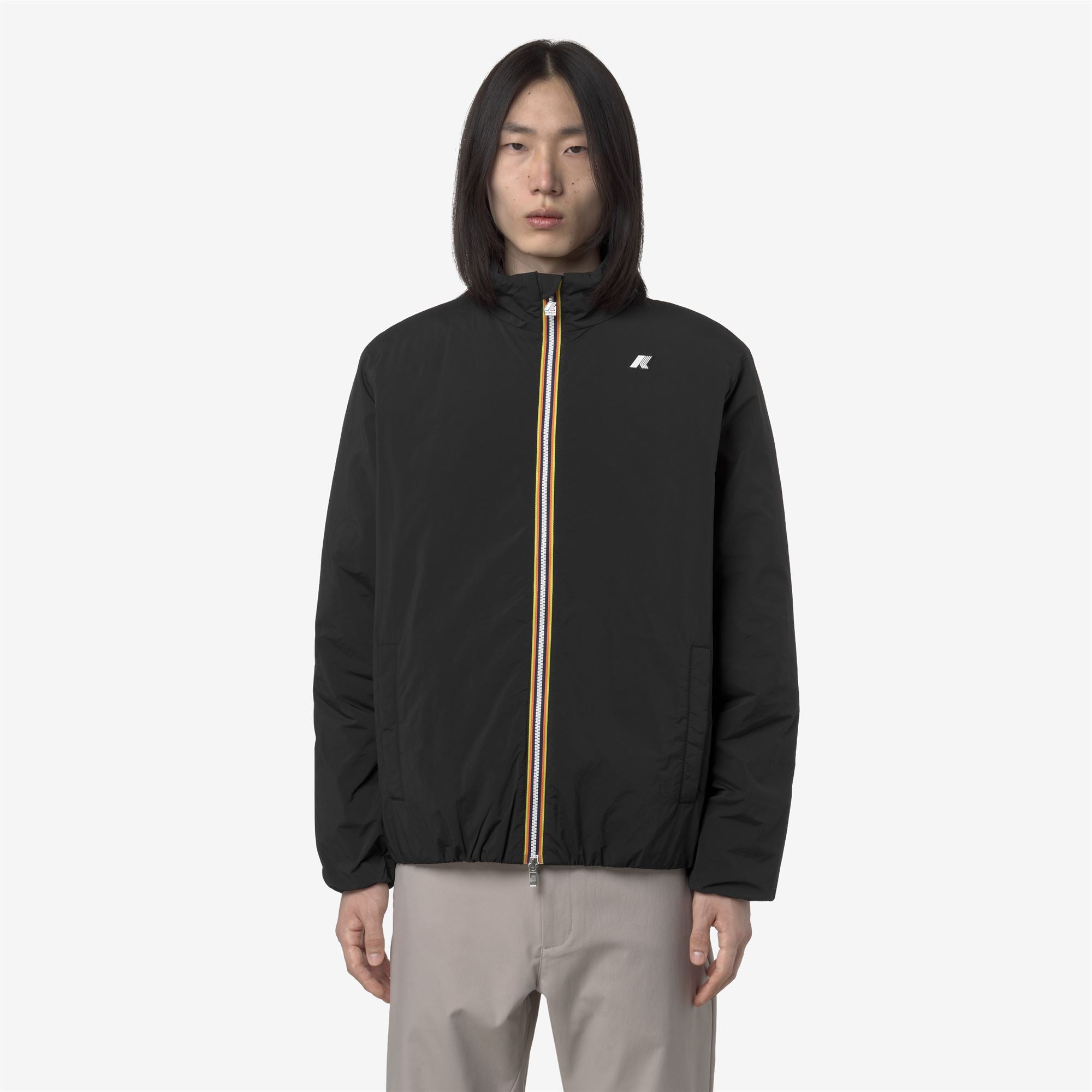 k-way-valentine-plain-warm-veste-courte-homme-black-pure image 1