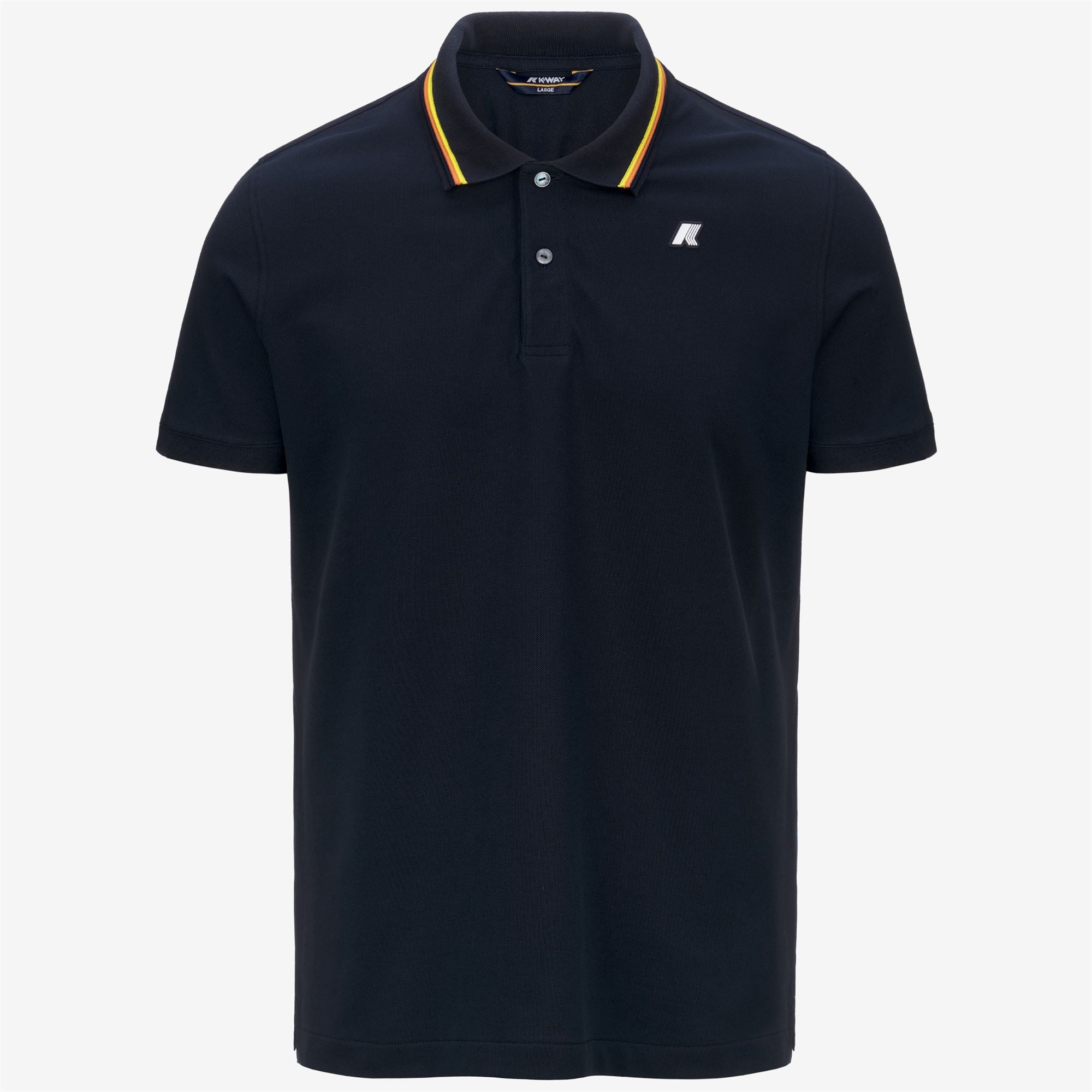 k-way-jud-piqu-slim-polo-homme-blue-depth image 5