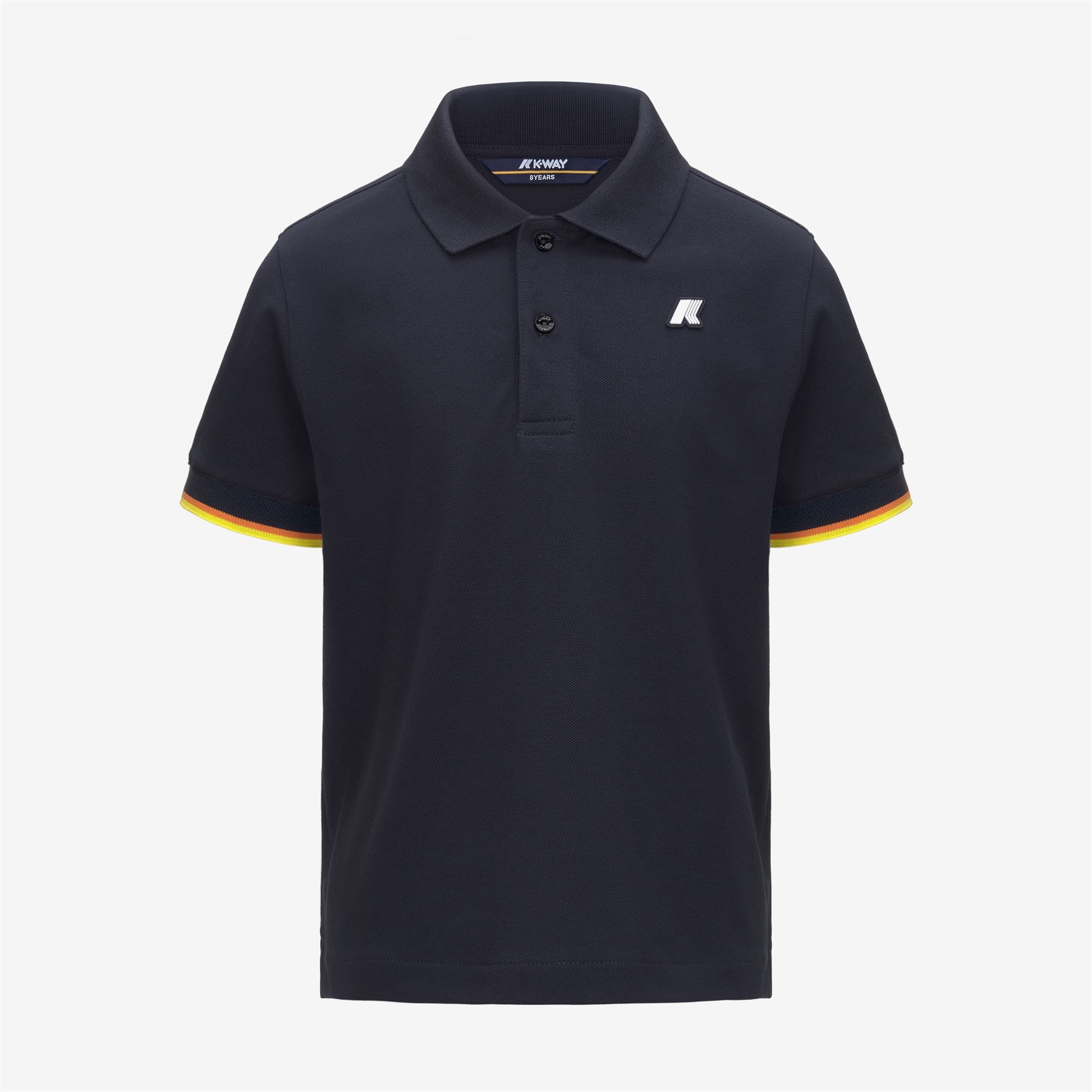 k-way-p-vincent-piqu-polo-gar-on-blue-depth image 1