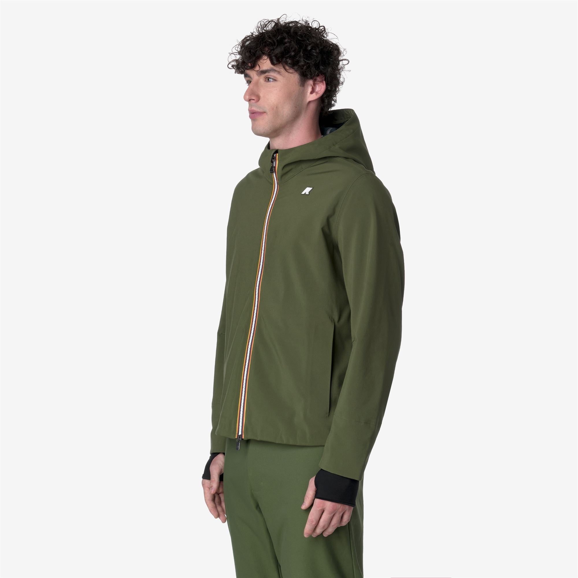 k-way-jacko-bonded-veste-courte-homme-green-c-blue-d image 2