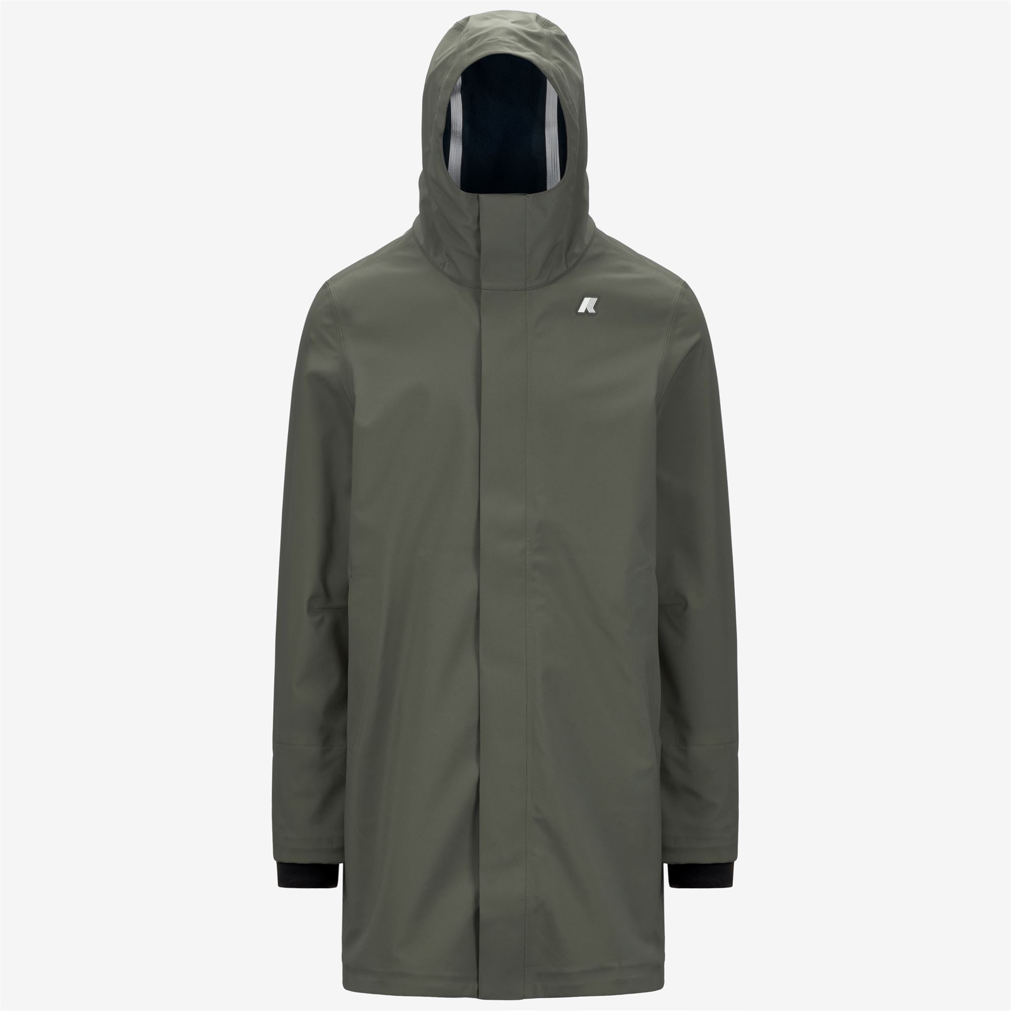 k-way-thomas-bonded-veste-longue-homme-green-blackish-blue-depth image 5