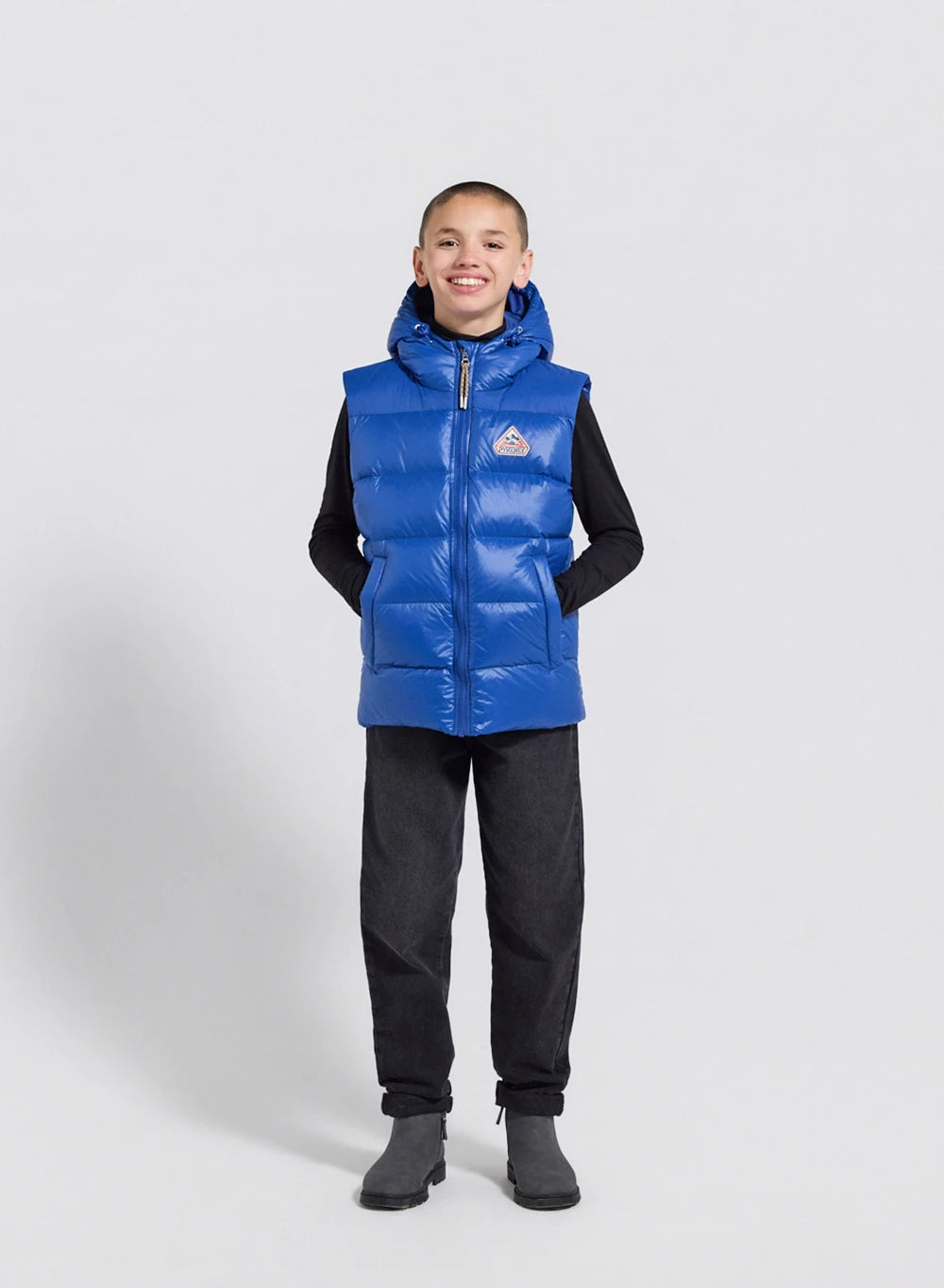 pyrenex-john-doudoune-sans-manches-enfant-bleue-capuche image 4