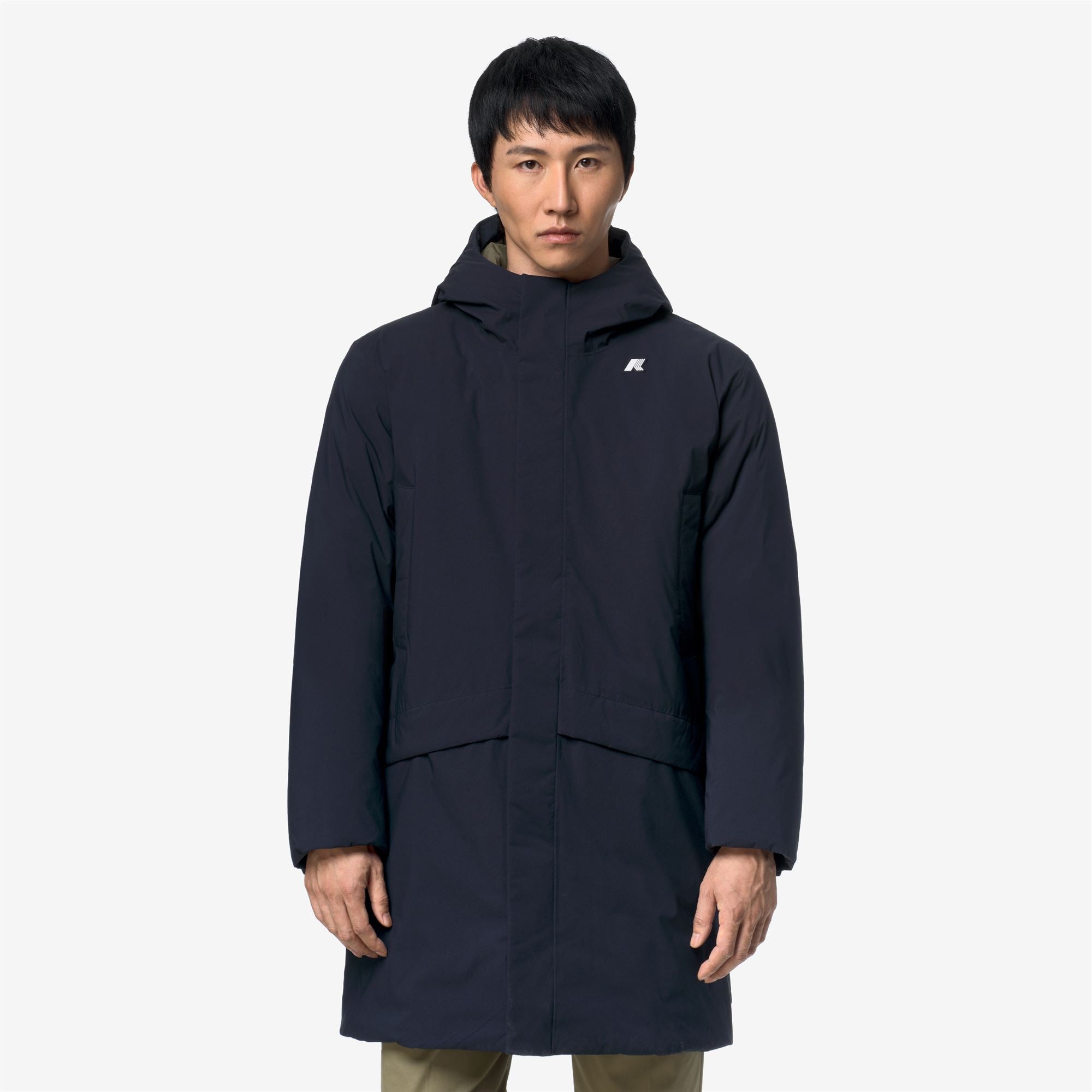 k-way-jarno-st-thermo-veste-3-4-homme-blue-depth-green-army image 1