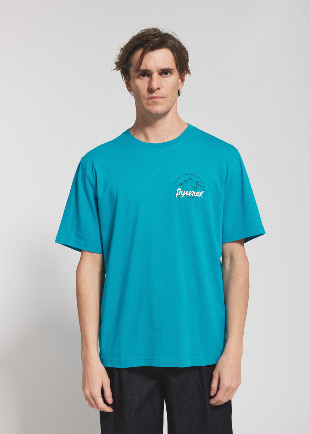 pyrenex-hill-t-shirt-unisexe-turquoise image 2