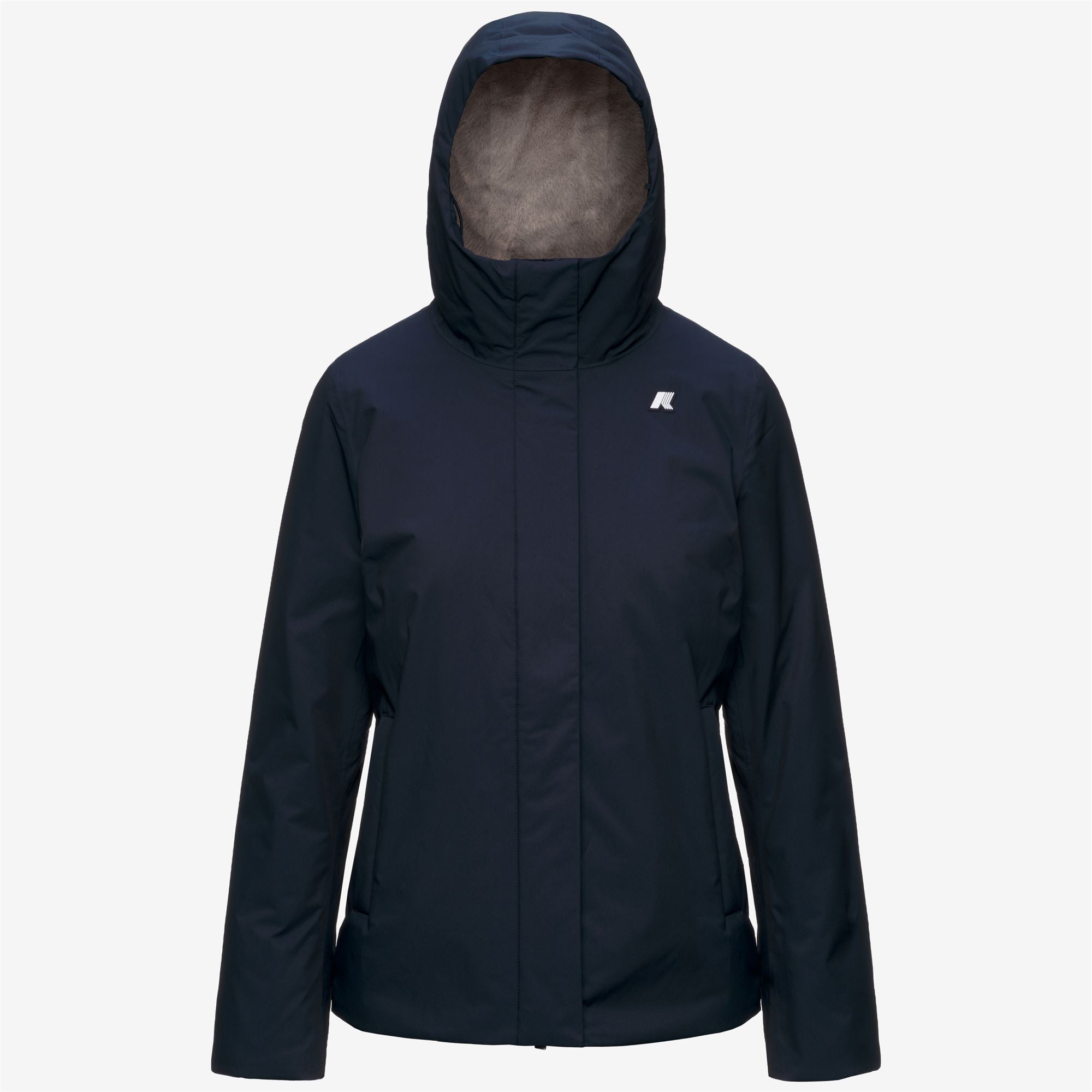 k-way-lil-twill-soft-beaver-veste-courte-femme-blue-d-grey-w image 5