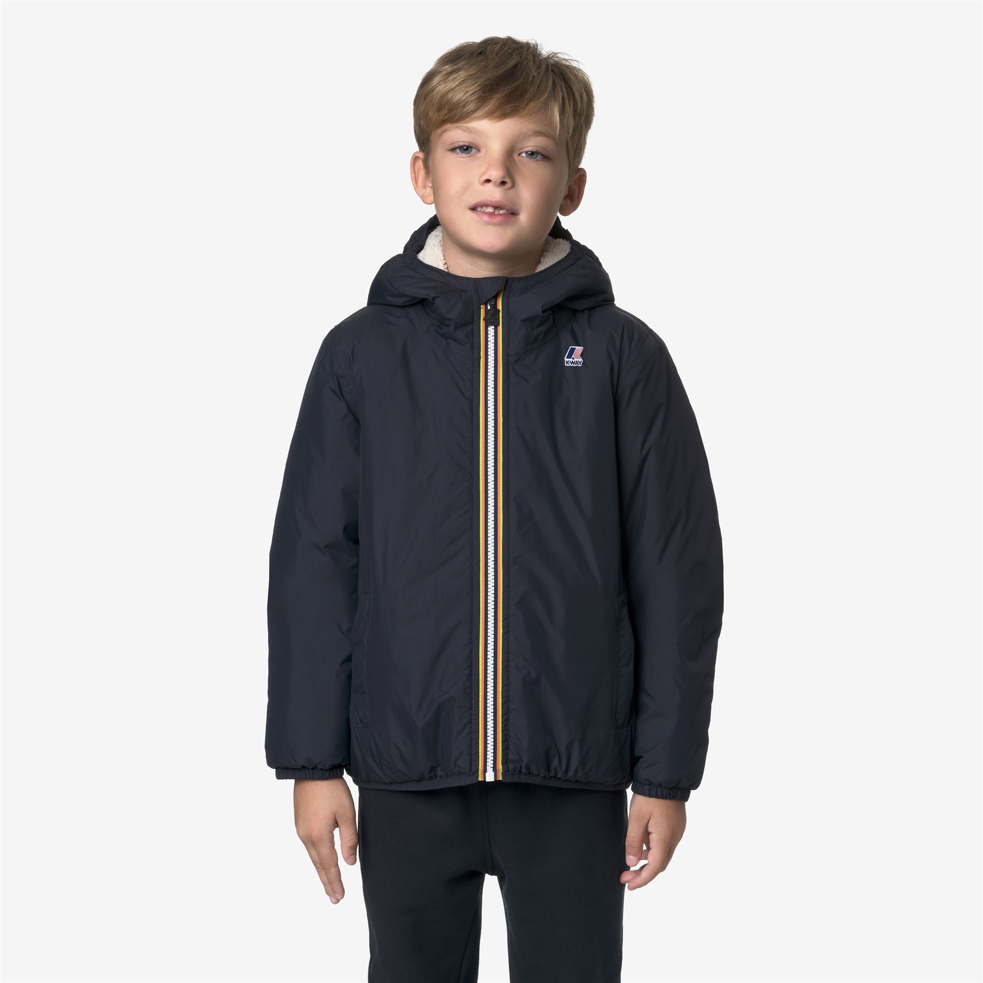 k-way-p-le-vrai-4-0-claude-orsetto-veste-mi-saison-enfant-blue-depth image 1