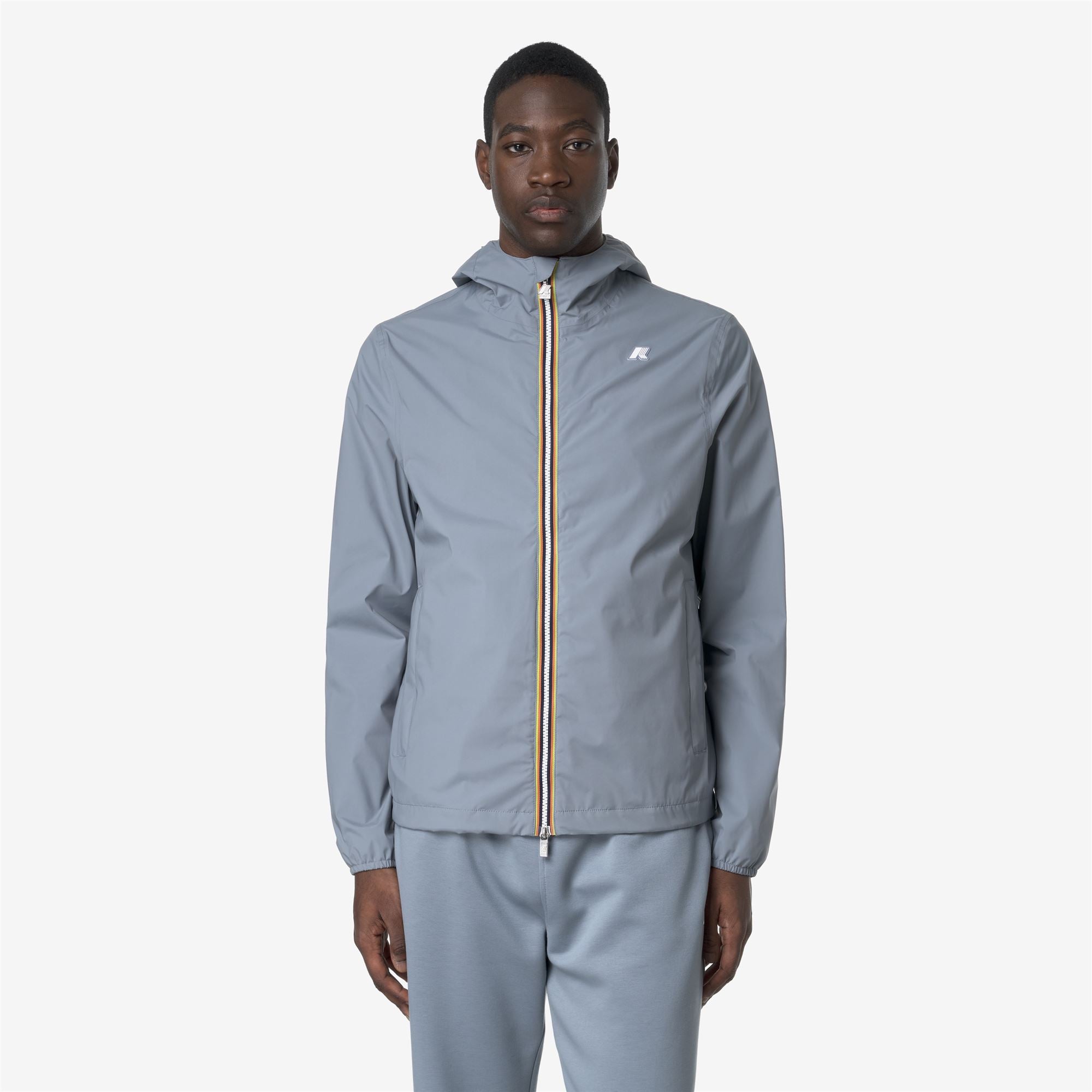 k-way-jack-stretch-nylon-jersey-veste-courte-homme-grey-md image 1