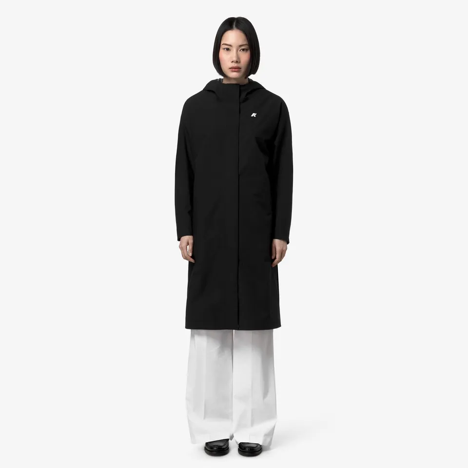 k-way-tigrit-stretch-2l-manteau-long-femme-black-pure image 1