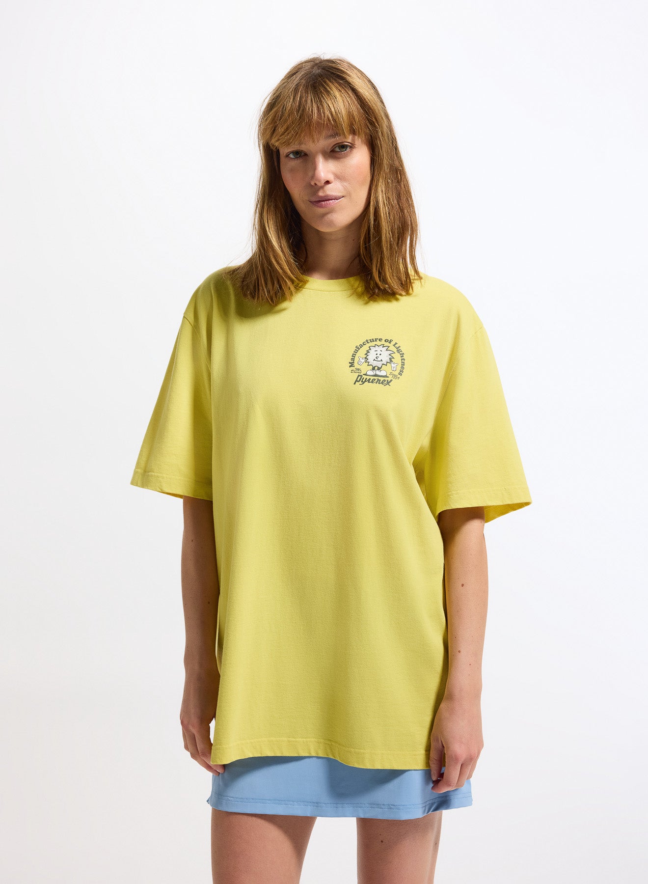 pyrenex-mfg-tee-jaune-unisexe-t-shirt-coton-biologique image 1