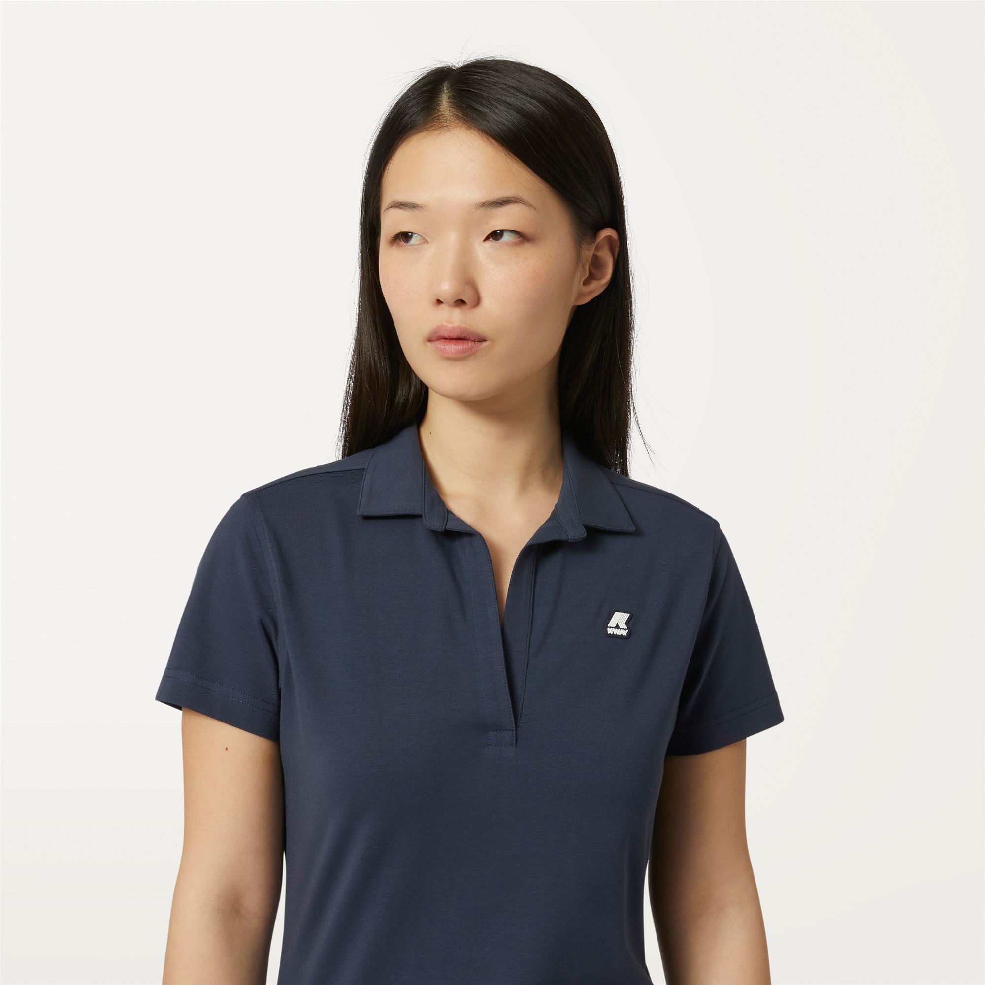 k-way-charlette-polo-femme-blue-depth image 4
