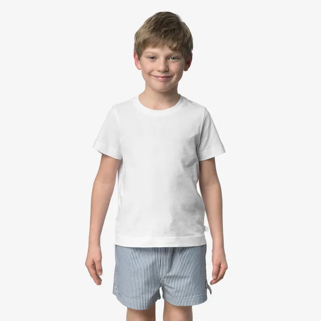 k-way-p-hazel-stripes-beach-maillot-de-bain-gar-on-white-blue-depth image 1