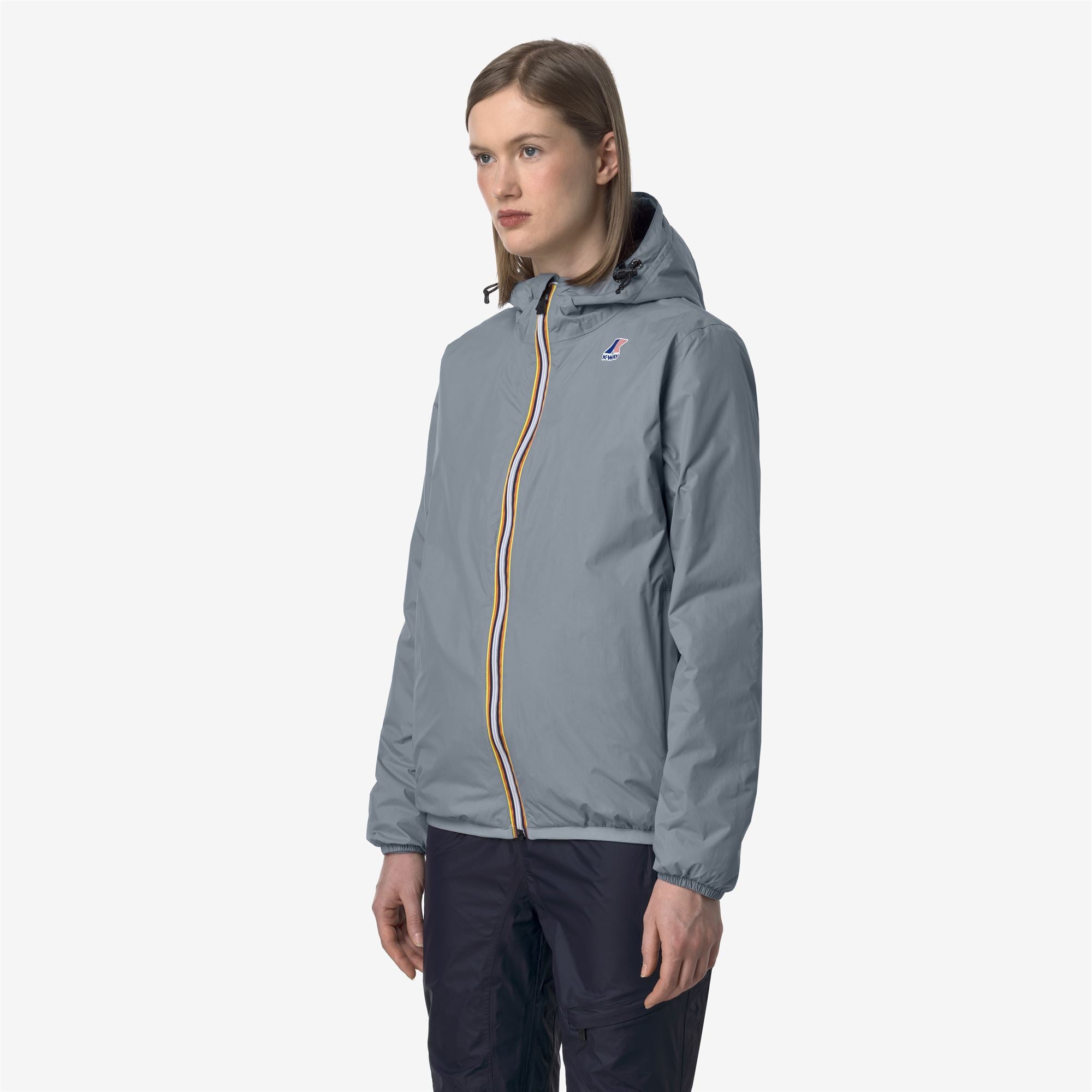k-way-le-vrai-4-0-claude-warm-veste-mi-longue-unisexe-grey-md image 3