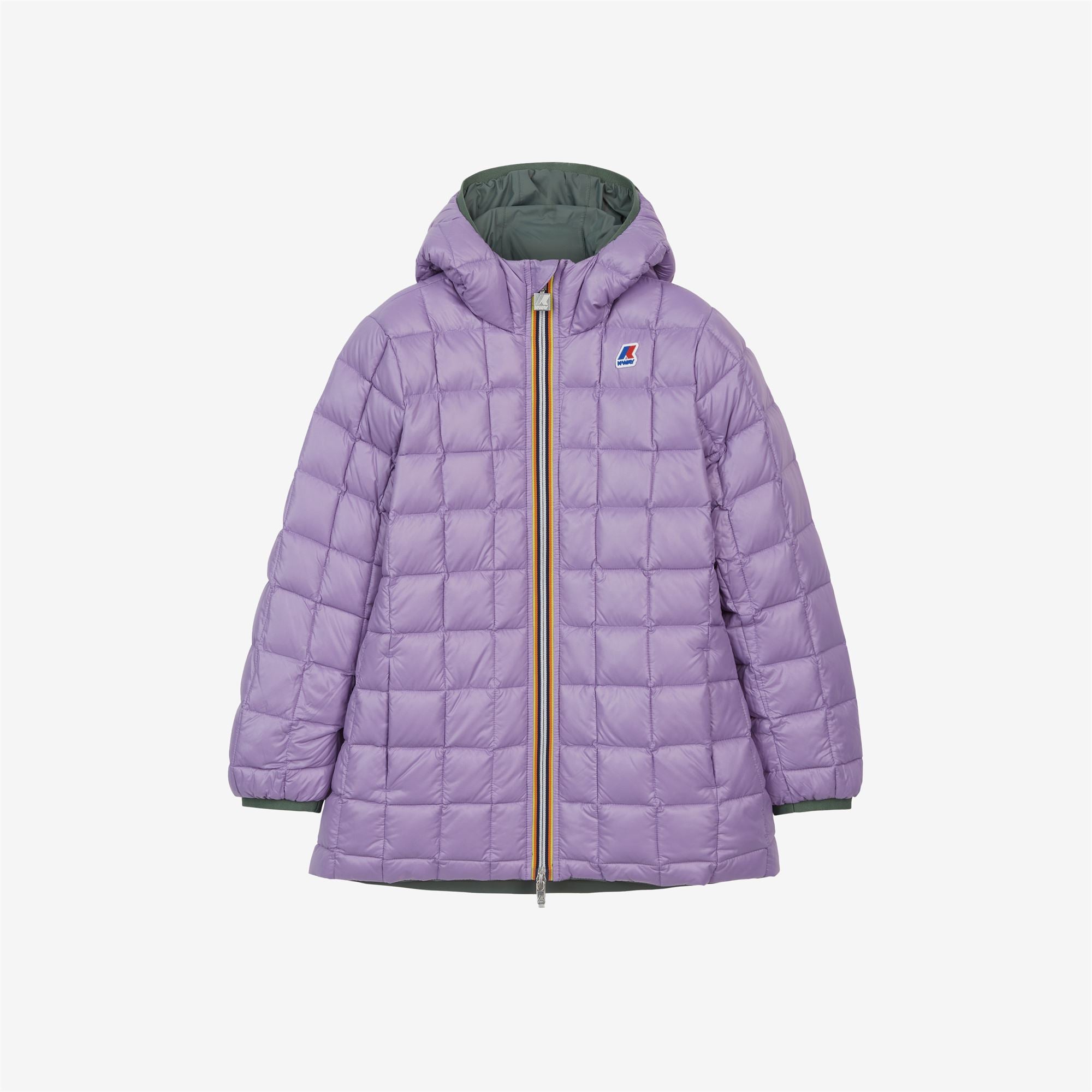 k-way-p-sophie-thermo-plus-2-double-veste-mi-longue-fille-green-laurel-violet-la image 6