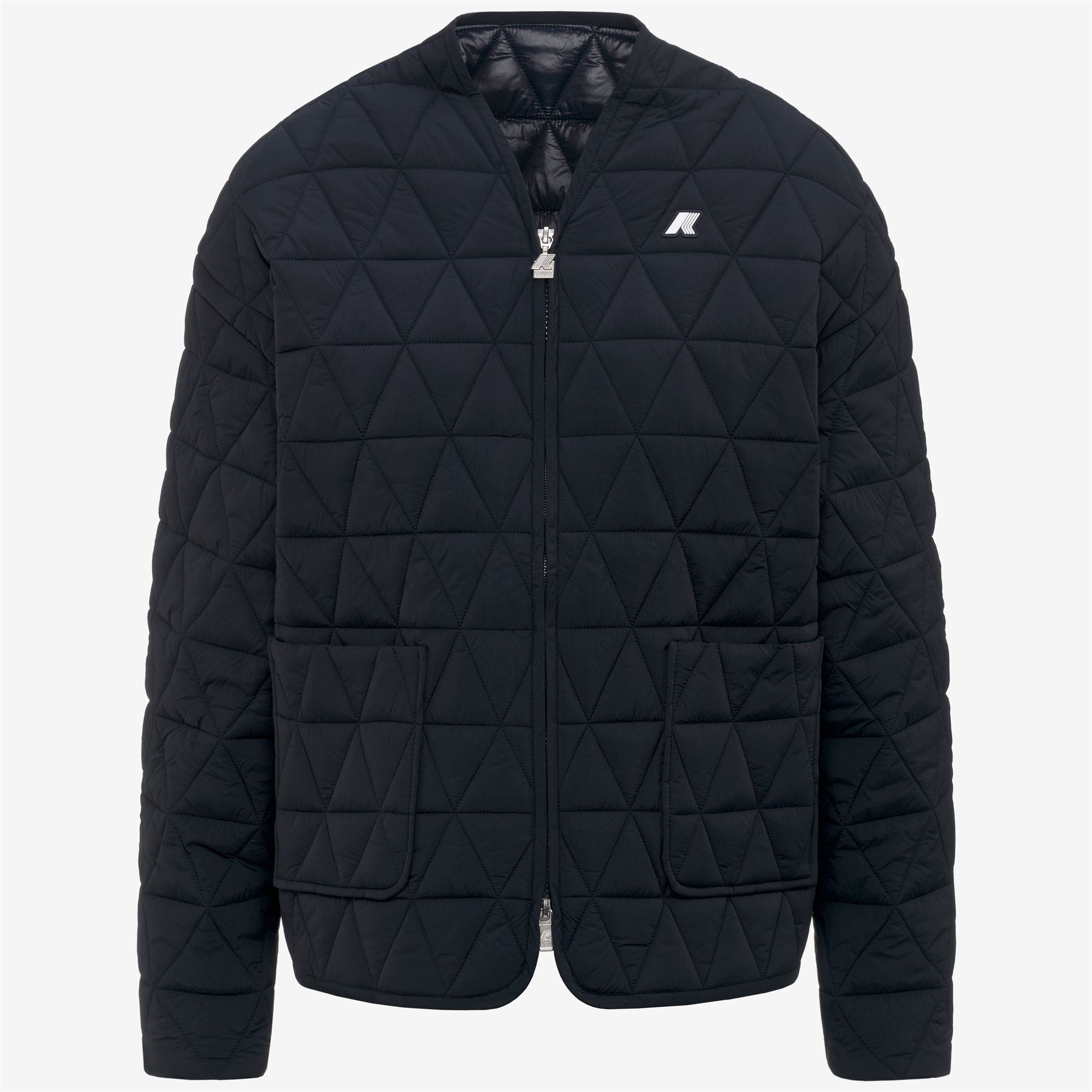 k-way-selime-diamond-quilted-warm-af-veste-mi-longue-femme-blue-depth image 5