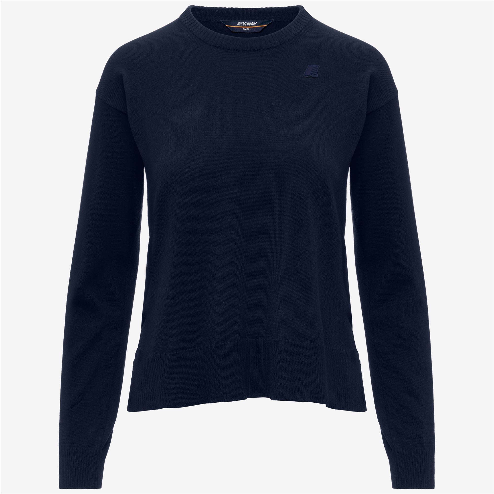 k-way-domitine-cotton-ps-pull-over-femme-blue-depth image 5