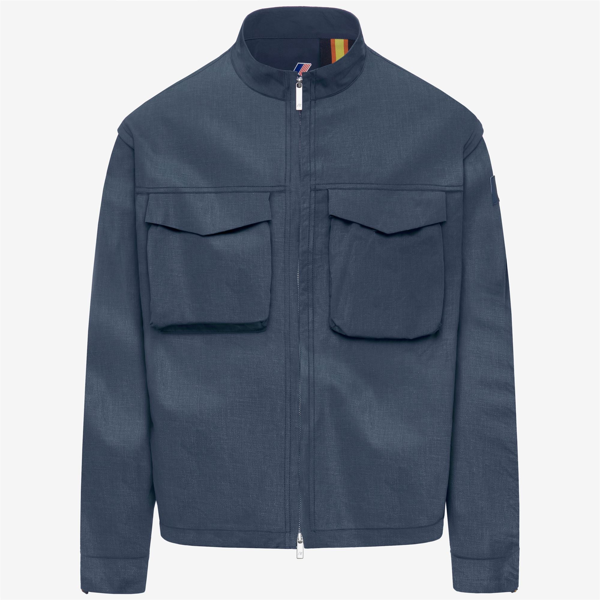 k-way-orian-natural-blend-veste-courte-homme-blue-insignia-combo image 5