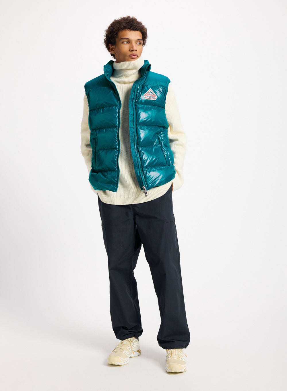 pyrenex-john-doudoune-sans-manche-unisexe-bleu-turquoise image 3