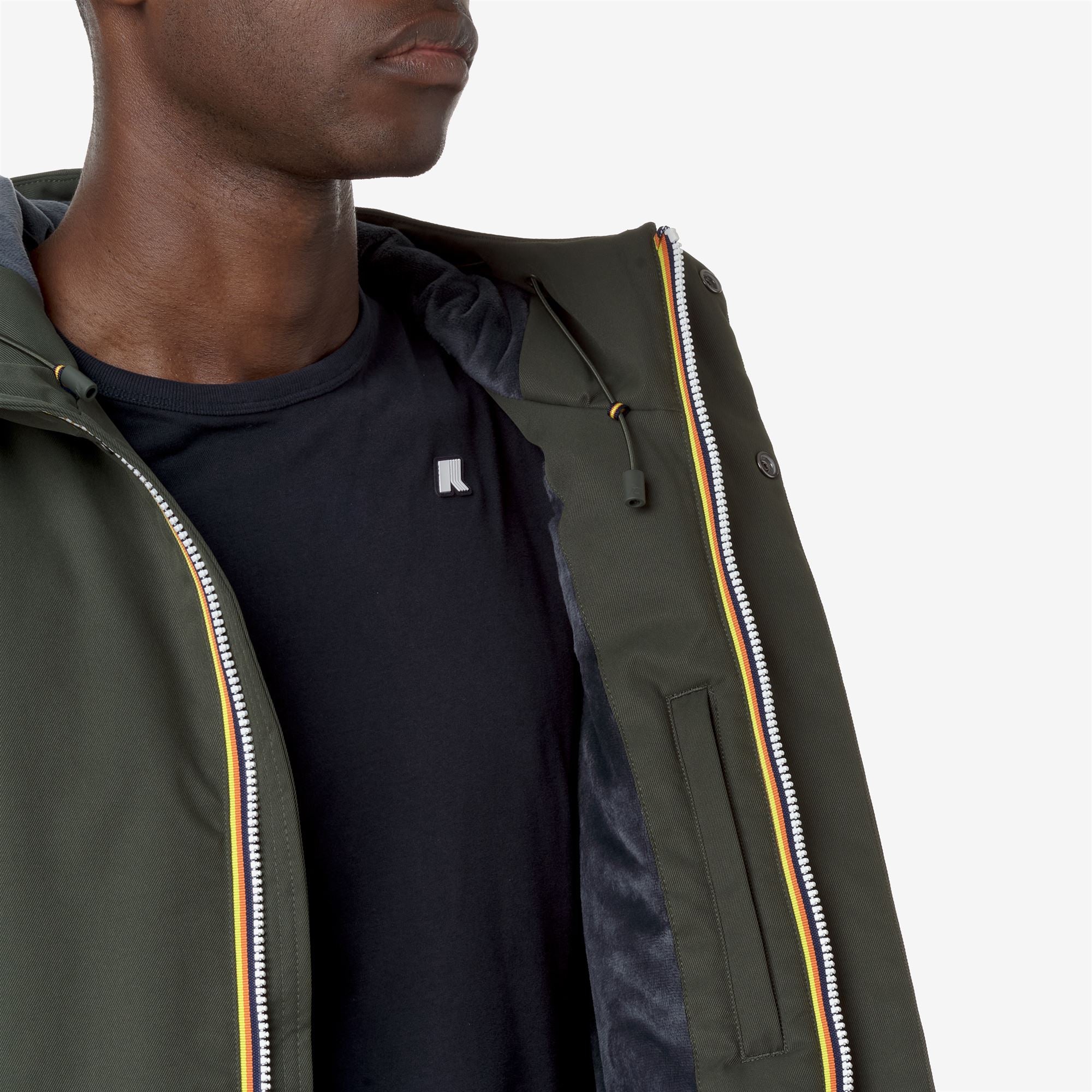 k-way-jacko-twill-marmotta-veste-courte-homme-green-b-blue-a image 4