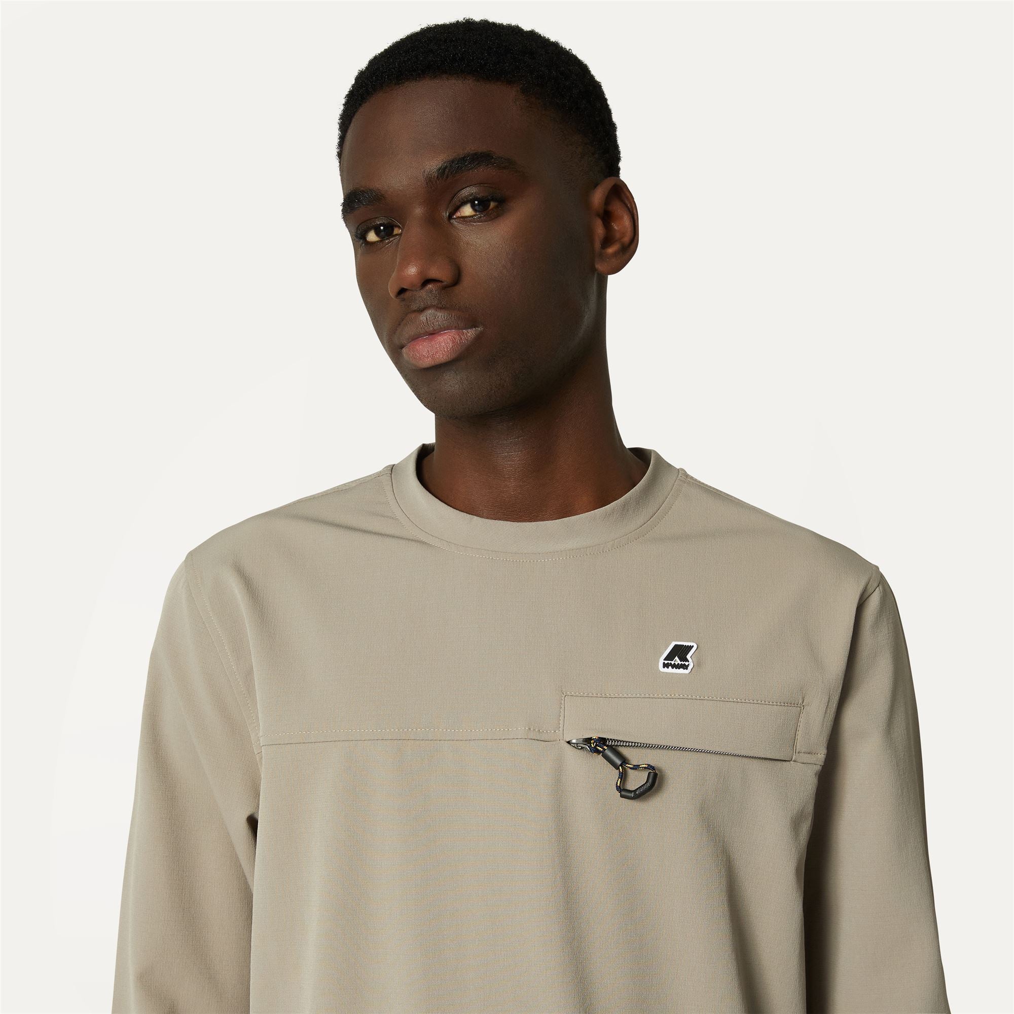 k-way-imperty-polaire-pull-unisexe-beige-taupe image 4