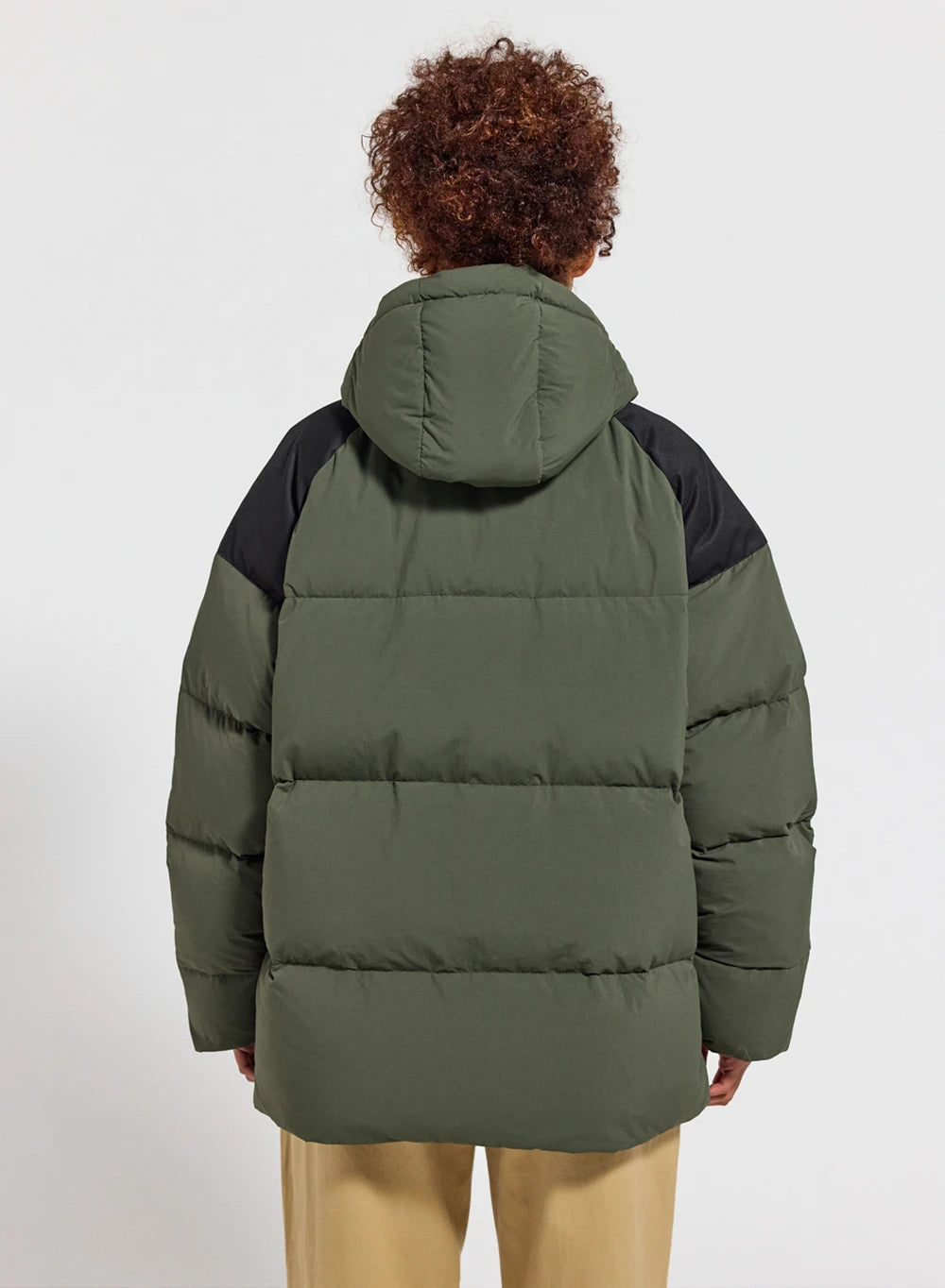 pyrenex-retro-sten-doudoune-unisexe-capuche-kaki-fonc image 8