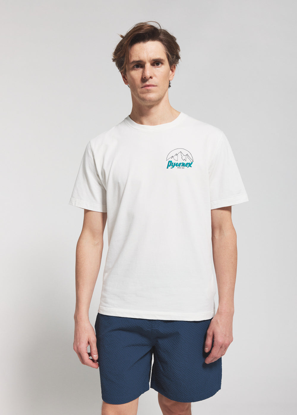 pyrenex-hill-t-shirt-unisexe-coton-bio-blanc image 2