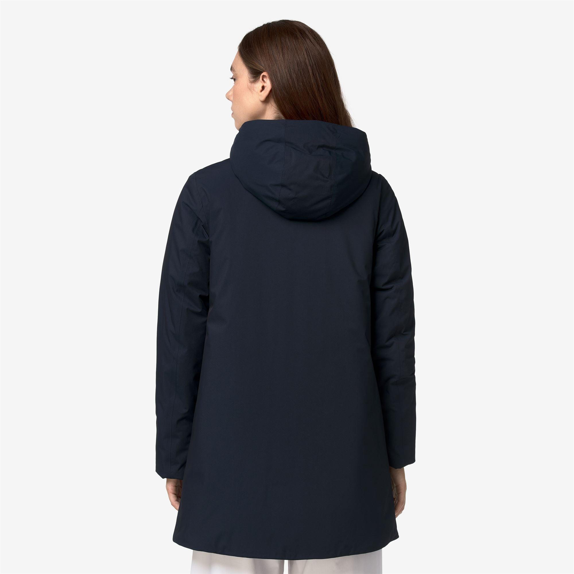 k-way-sophie-twill-soft-beaver-veste-3-4-femme-blue-d-grey-w image 3