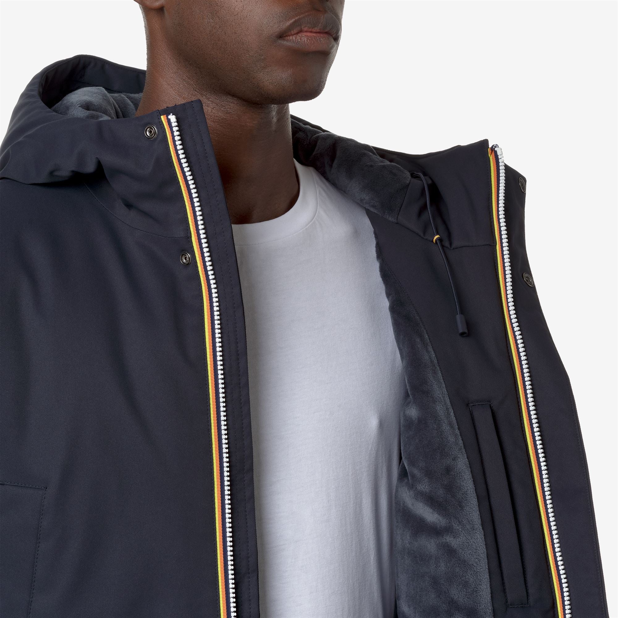 k-way-jarno-twill-marmotta-veste-3-4-homme-blue-d-blue-a image 4