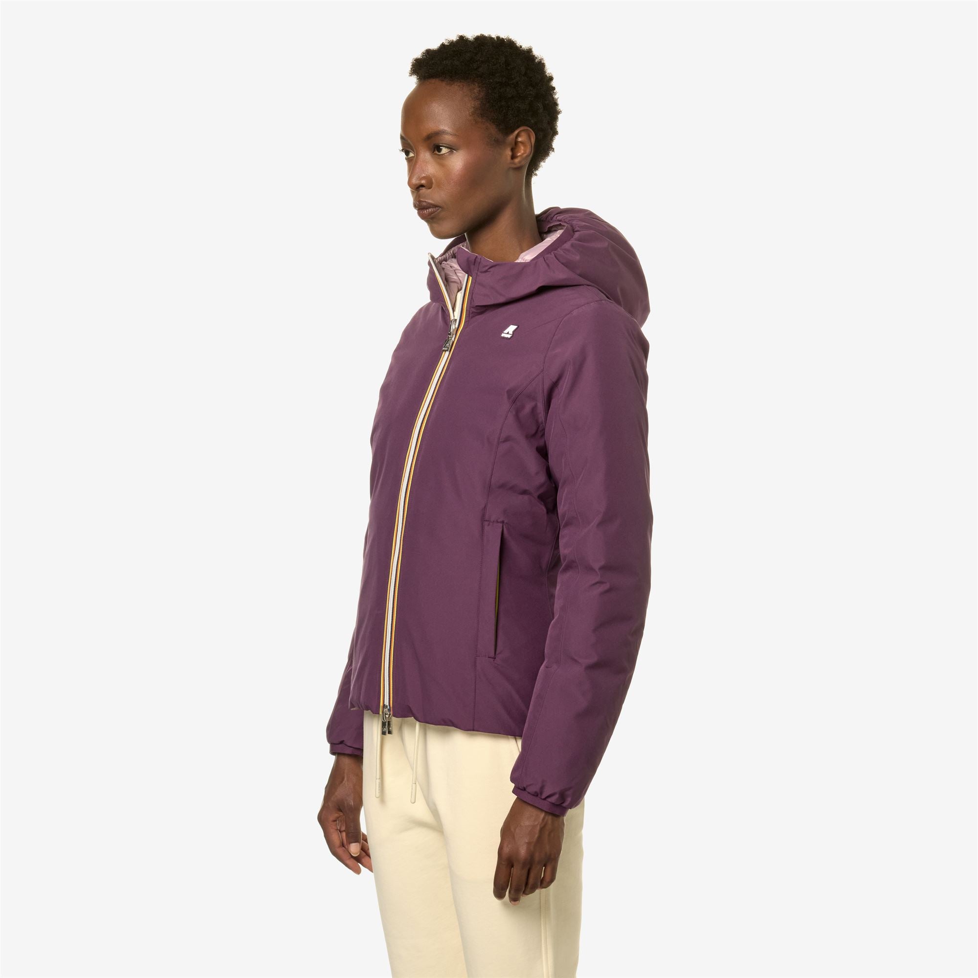 k-way-lily-st-thermo-double-veste-courte-femme-violet-p-violet-d image 2