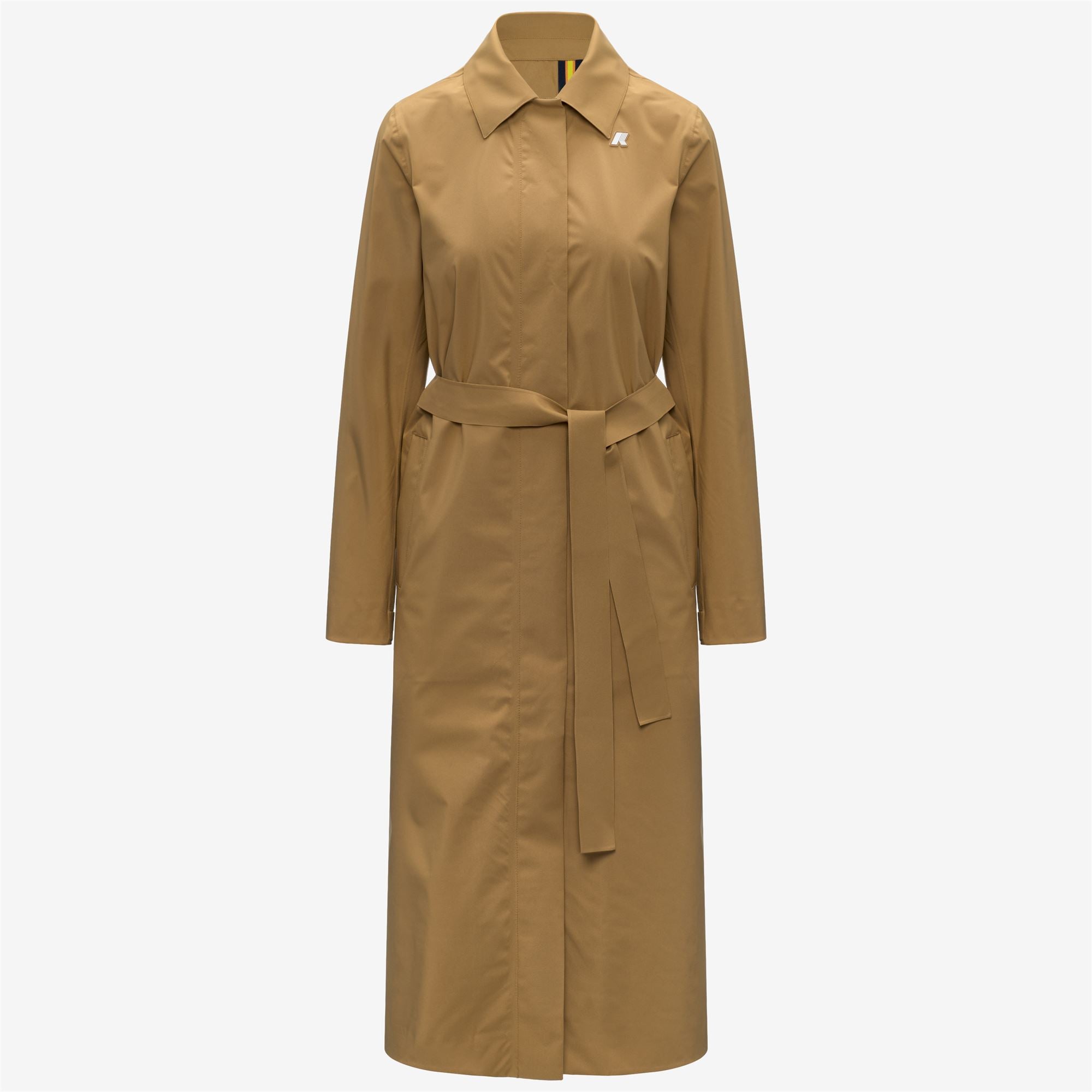 k-way-barbra-stretch-2l-veste-longue-femme-brown-bistre image 5
