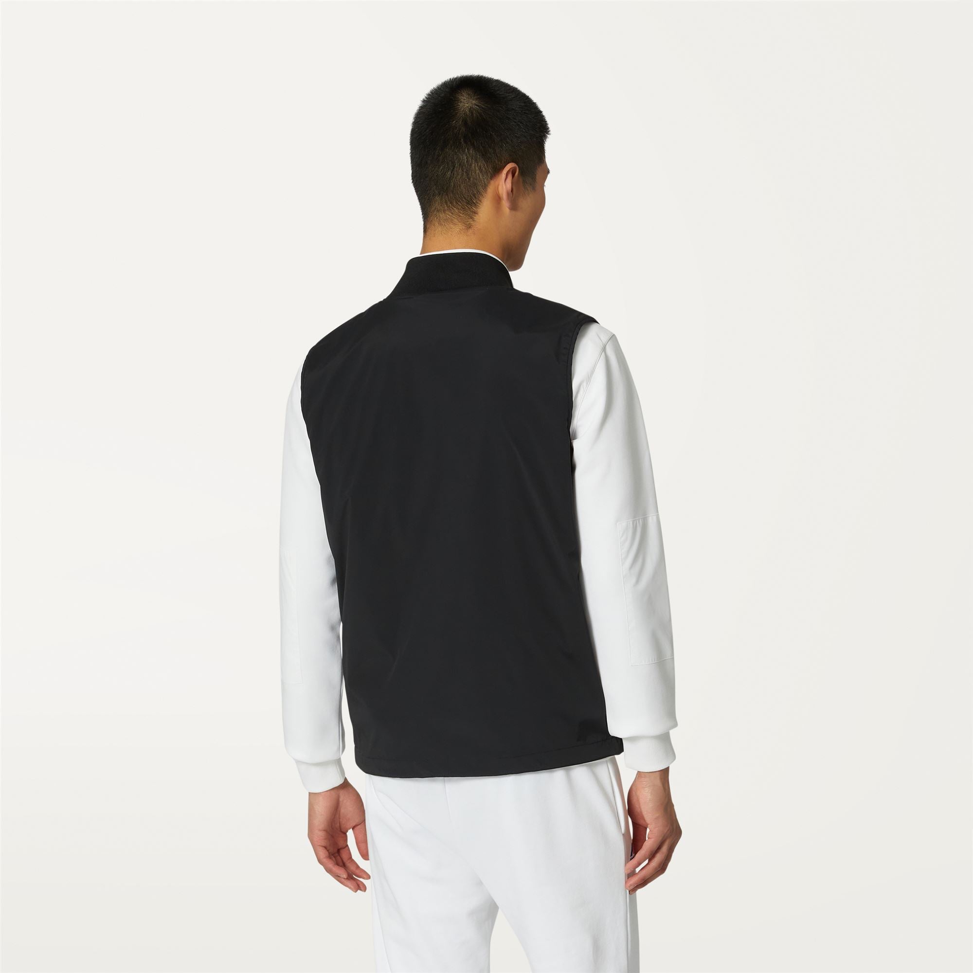 k-way-vally-stretch-nylon-jersey-veste-courte-homme-black-pure image 3