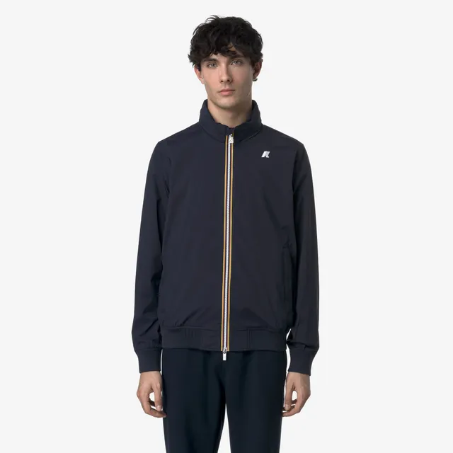 k-way-amaury-stretch-nylon-jersey-veste-court-homme-blue-depth image 1