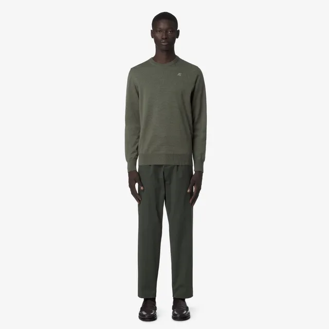 k-way-ailton-twill-tech-peach-pantalon-chino-homme-green-blackish image 1