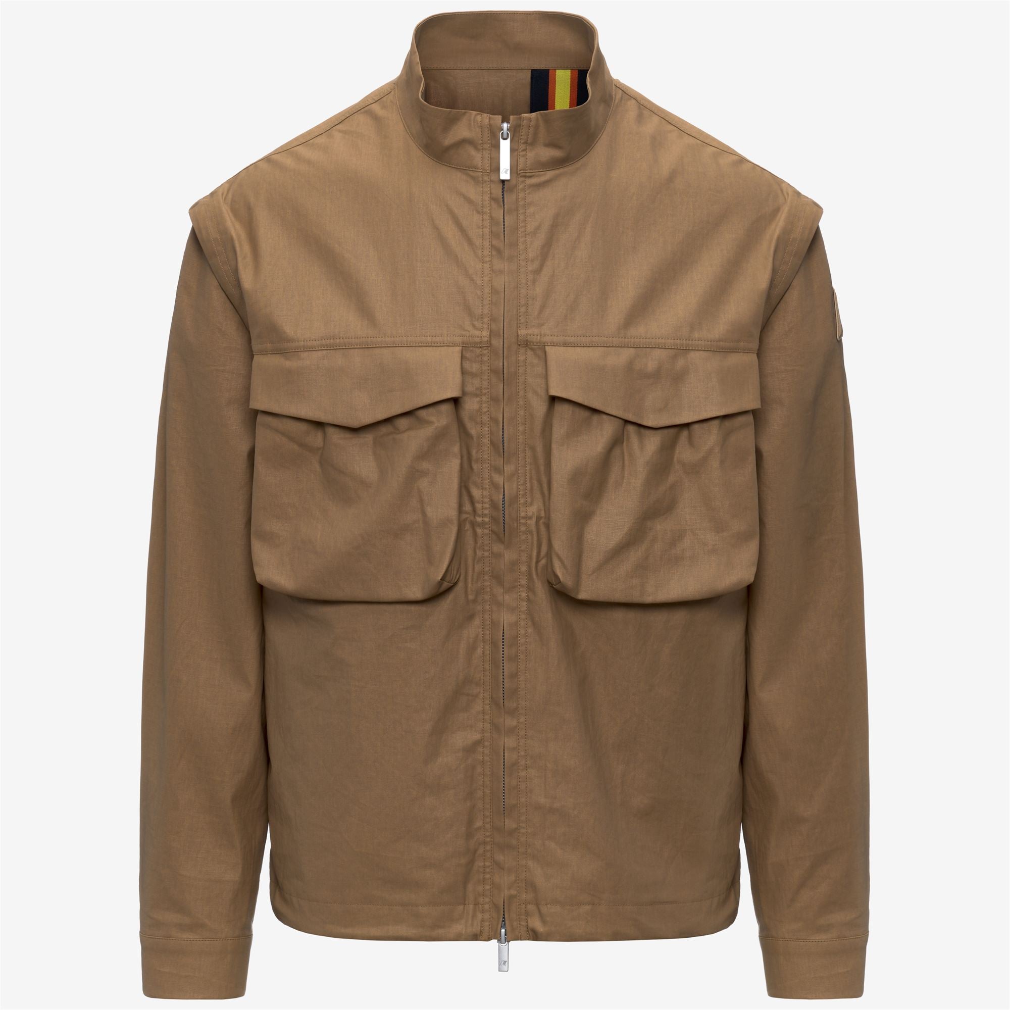 k-way-orian-natural-blend-veste-courte-homme-brown-bistre-combo image 5
